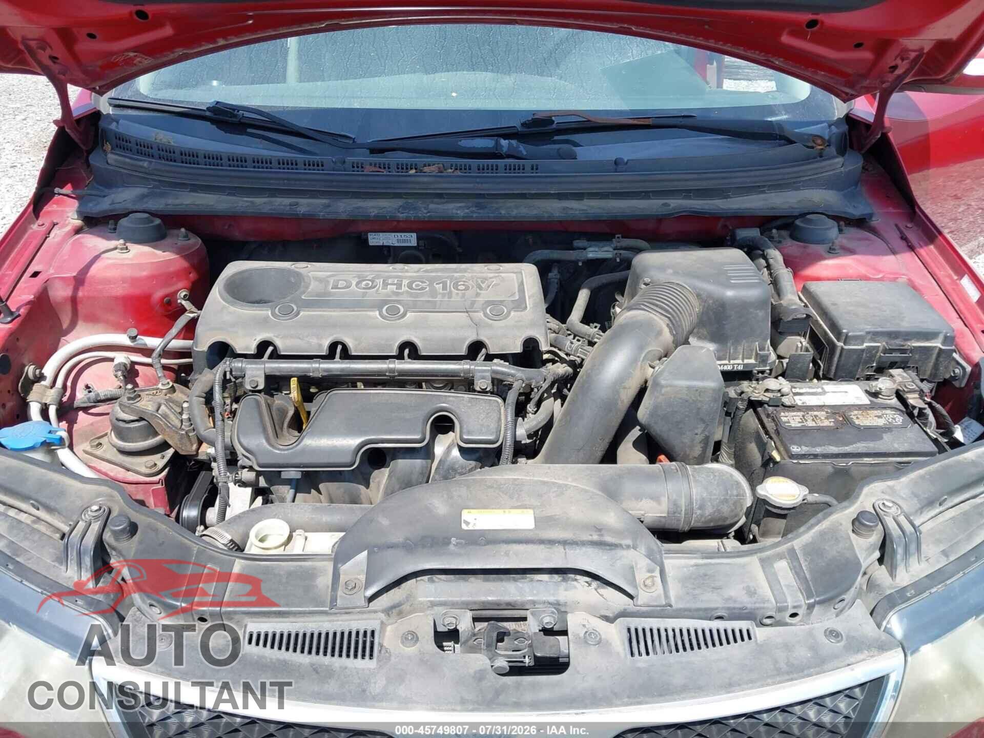 KIA FORTE 2010 - KNAFU4A28A5219148