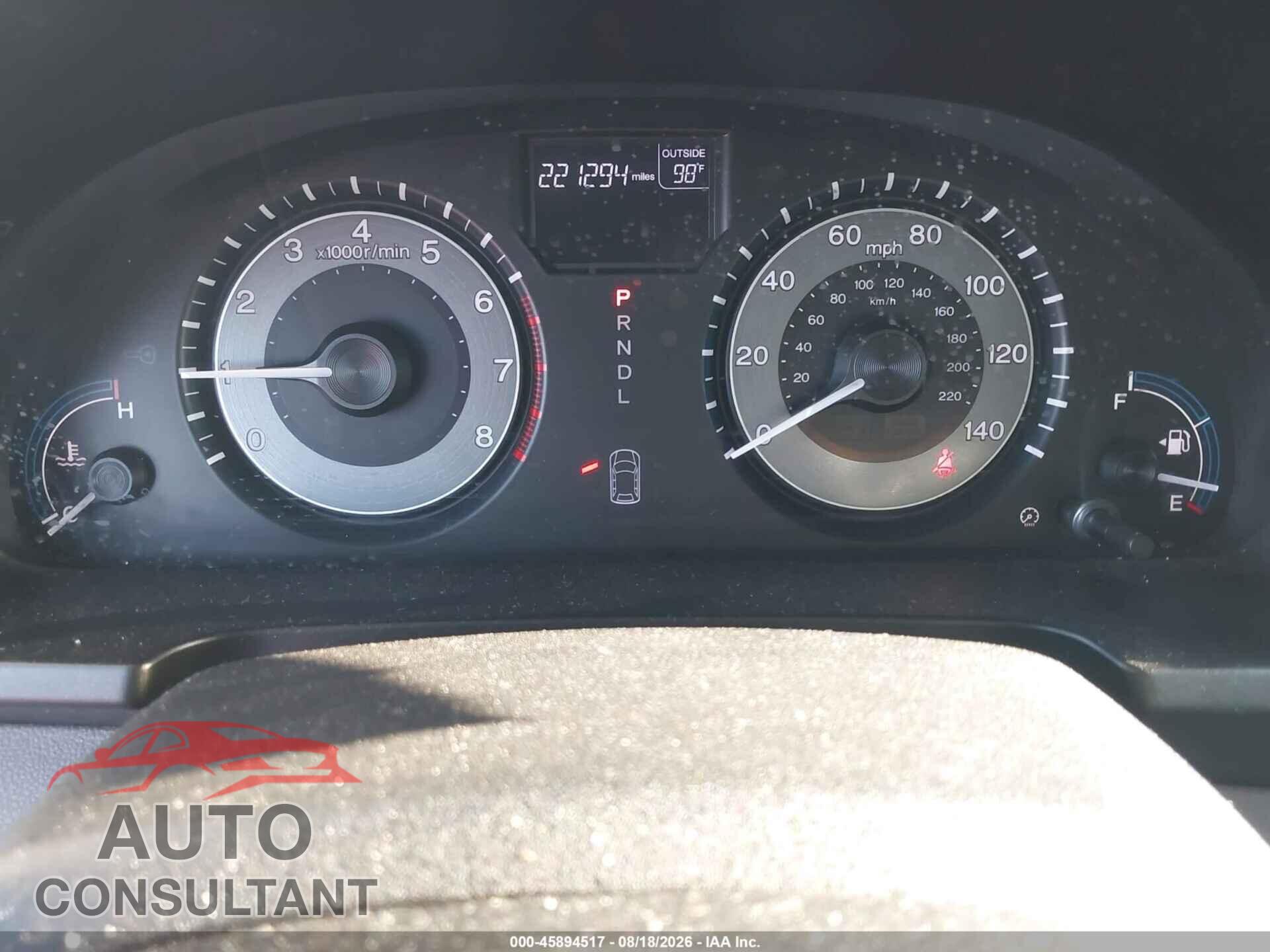 HONDA ODYSSEY 2011 - 5FNRL5H67BB100590