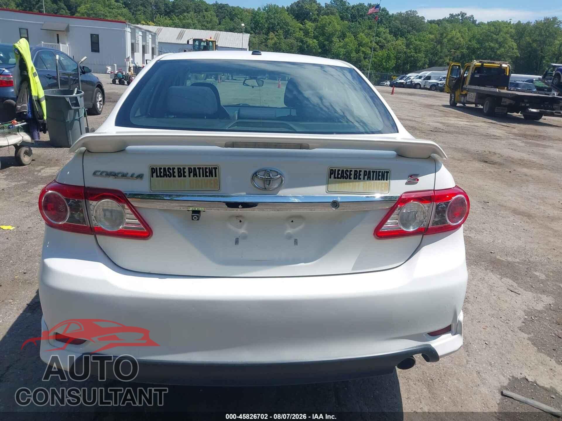 TOYOTA COROLLA 2012 - 2T1BU4EE4CC918563