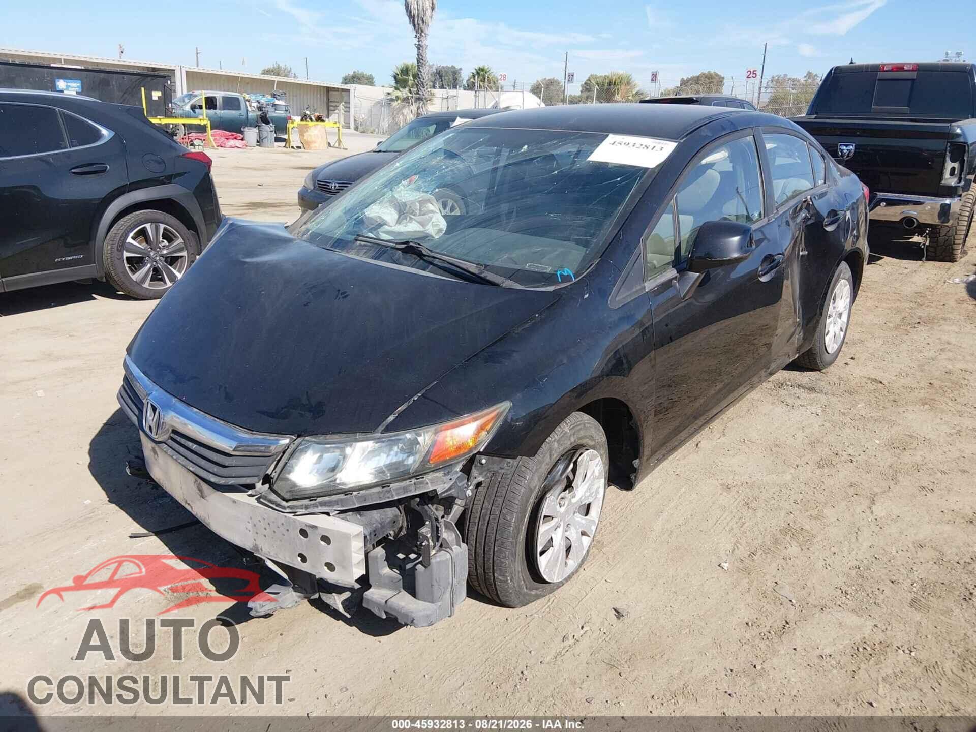 HONDA CIVIC 2012 - 2HGFB2F50CH323775