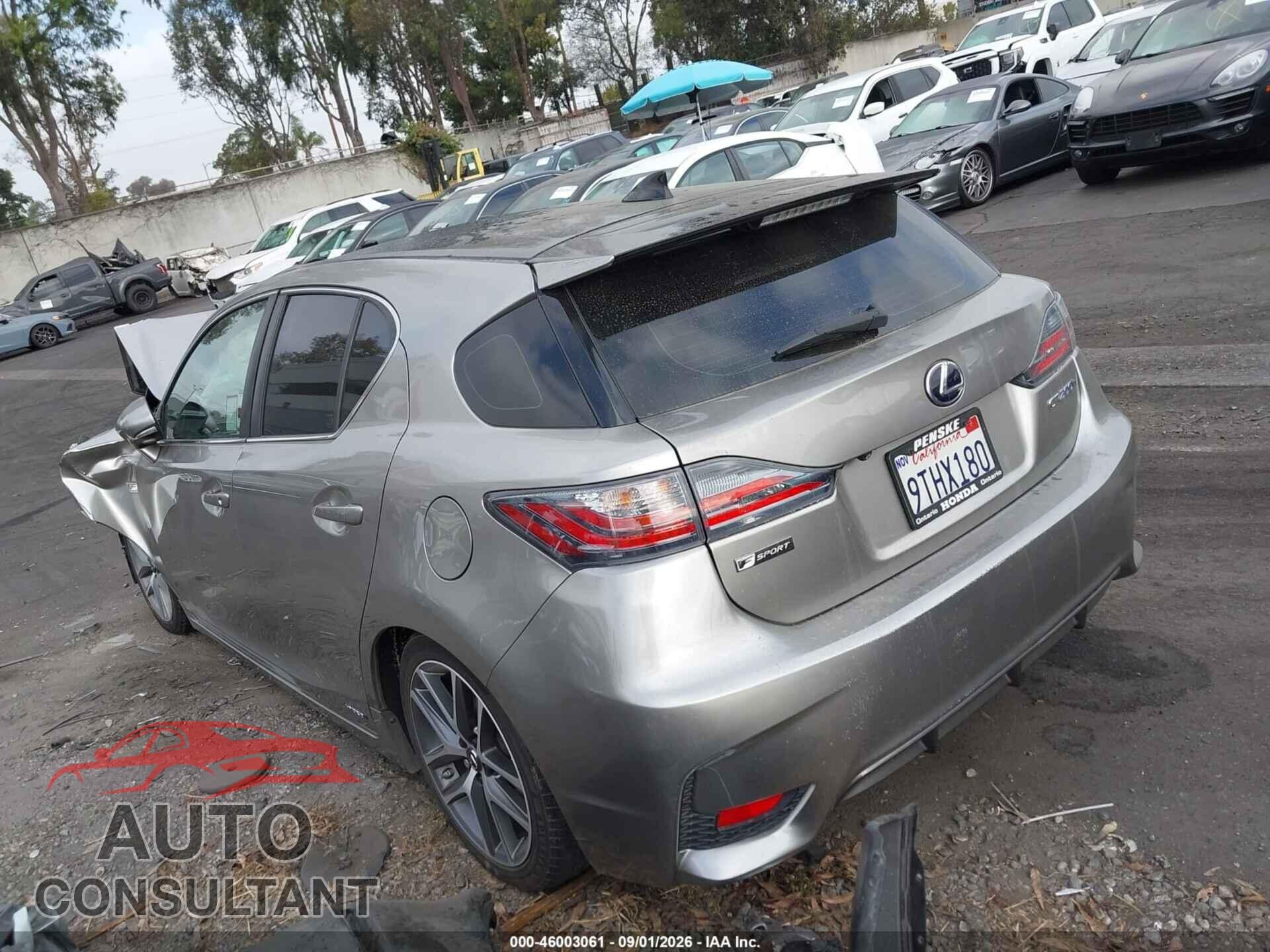 LEXUS CT 200H 2017 - JTHKD5BH6H2287744