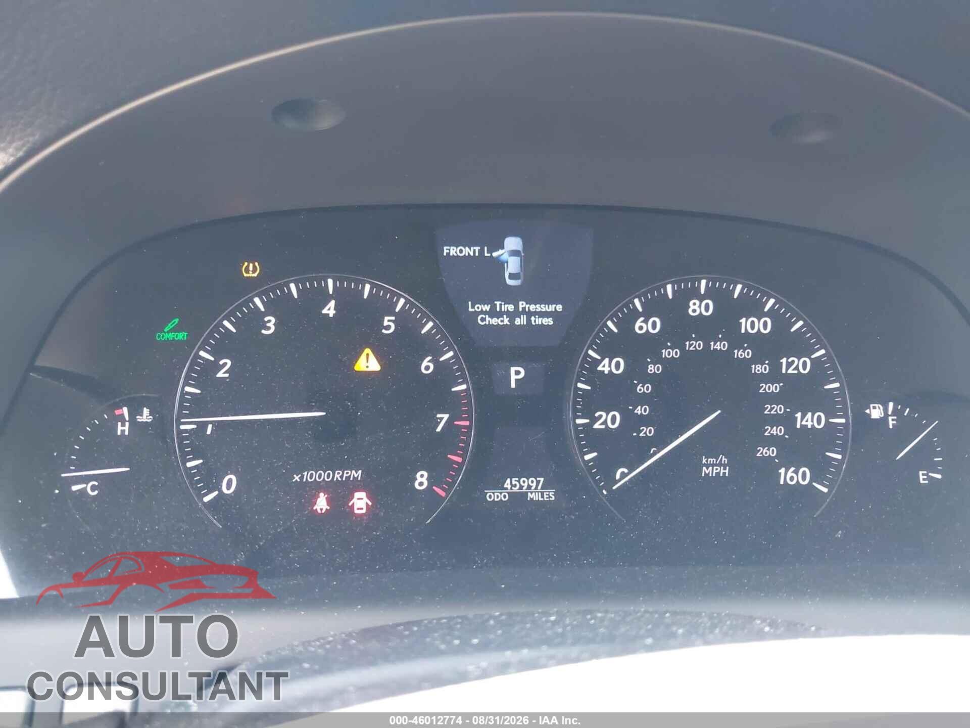 LEXUS LS 460 2010 - JTHBL5EF6A5101640