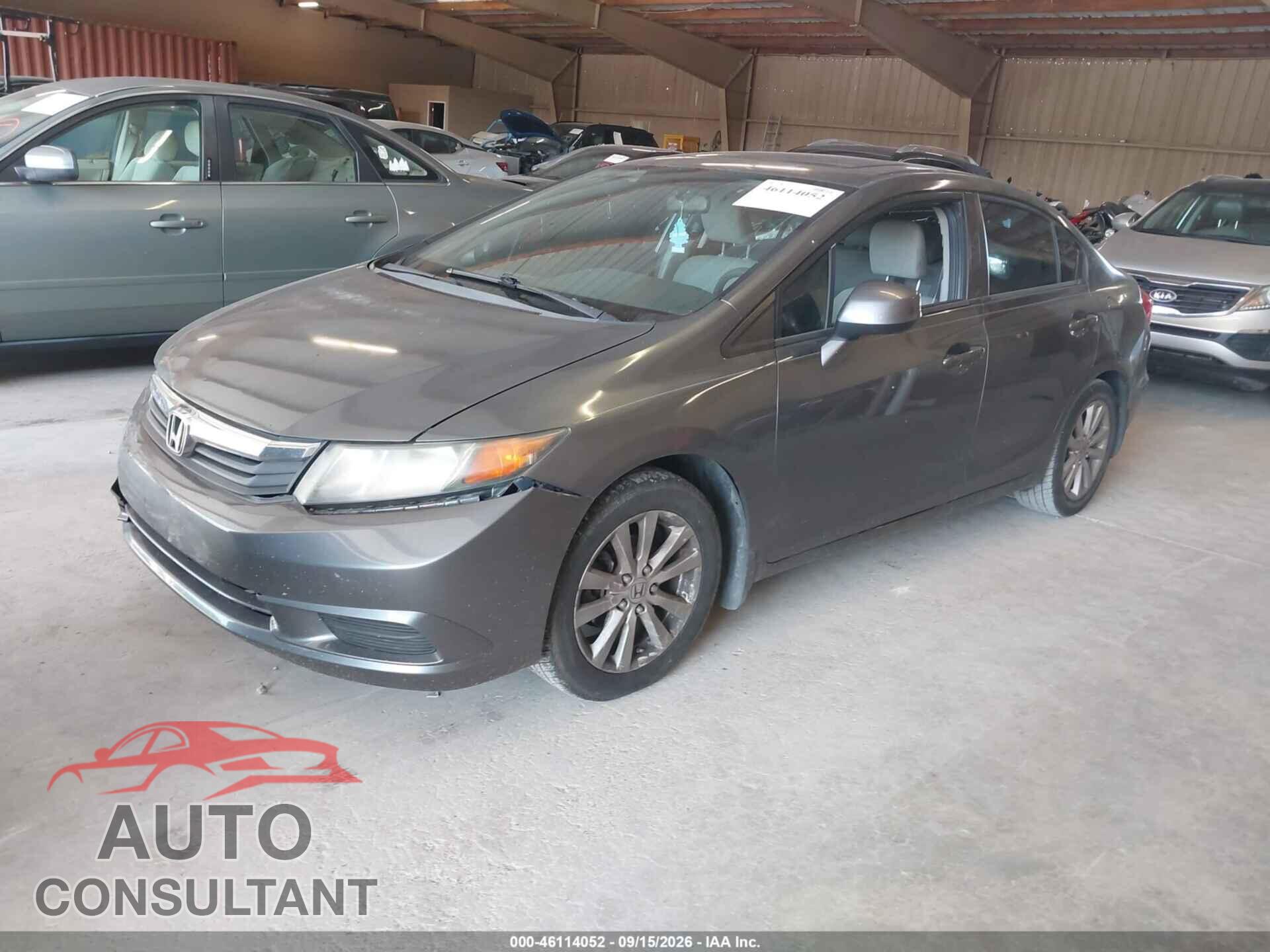 HONDA CIVIC 2012 - 19XFB2F84CE099740