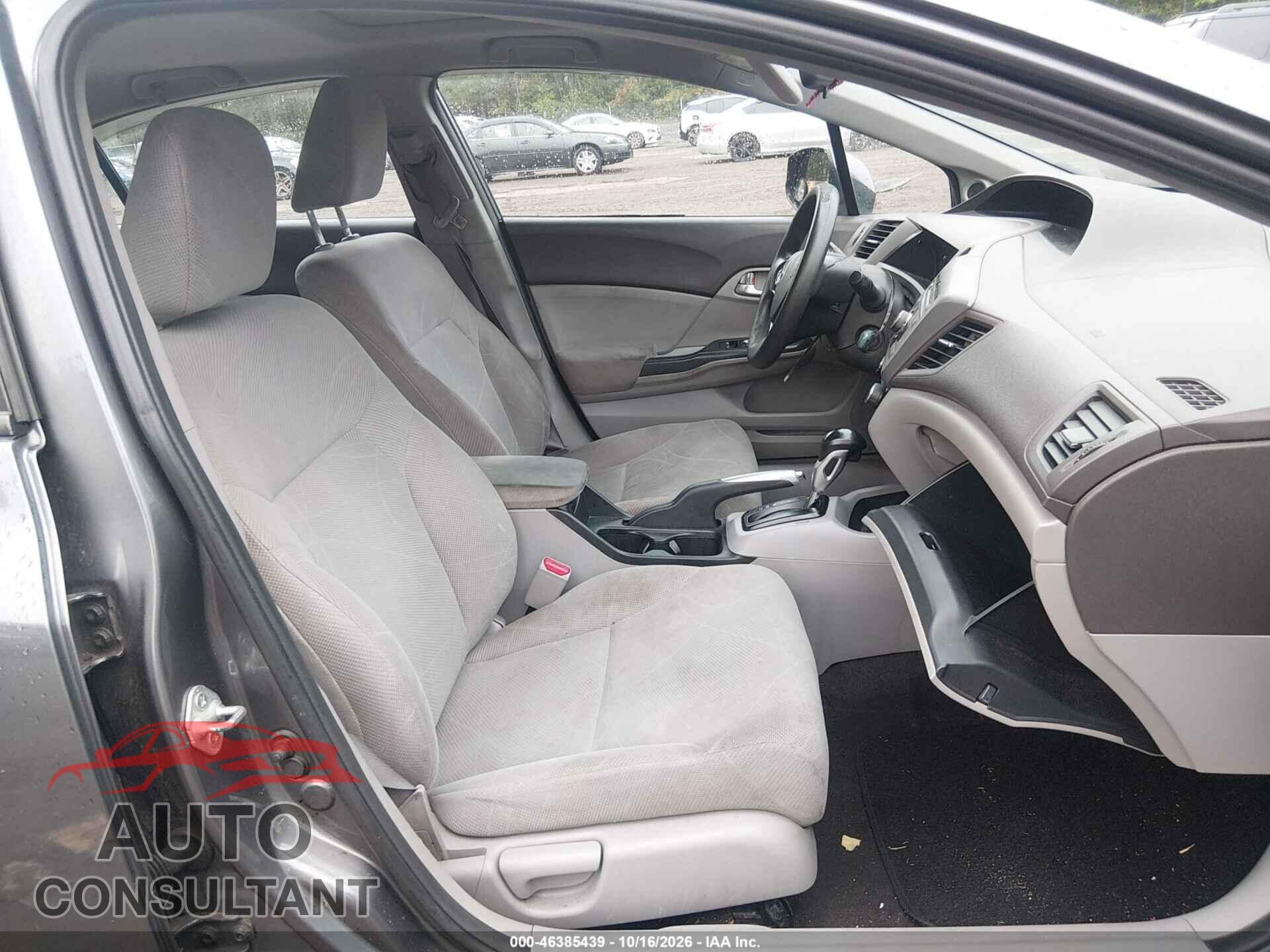 HONDA CIVIC 2012 - 19XFB2F85CE308922