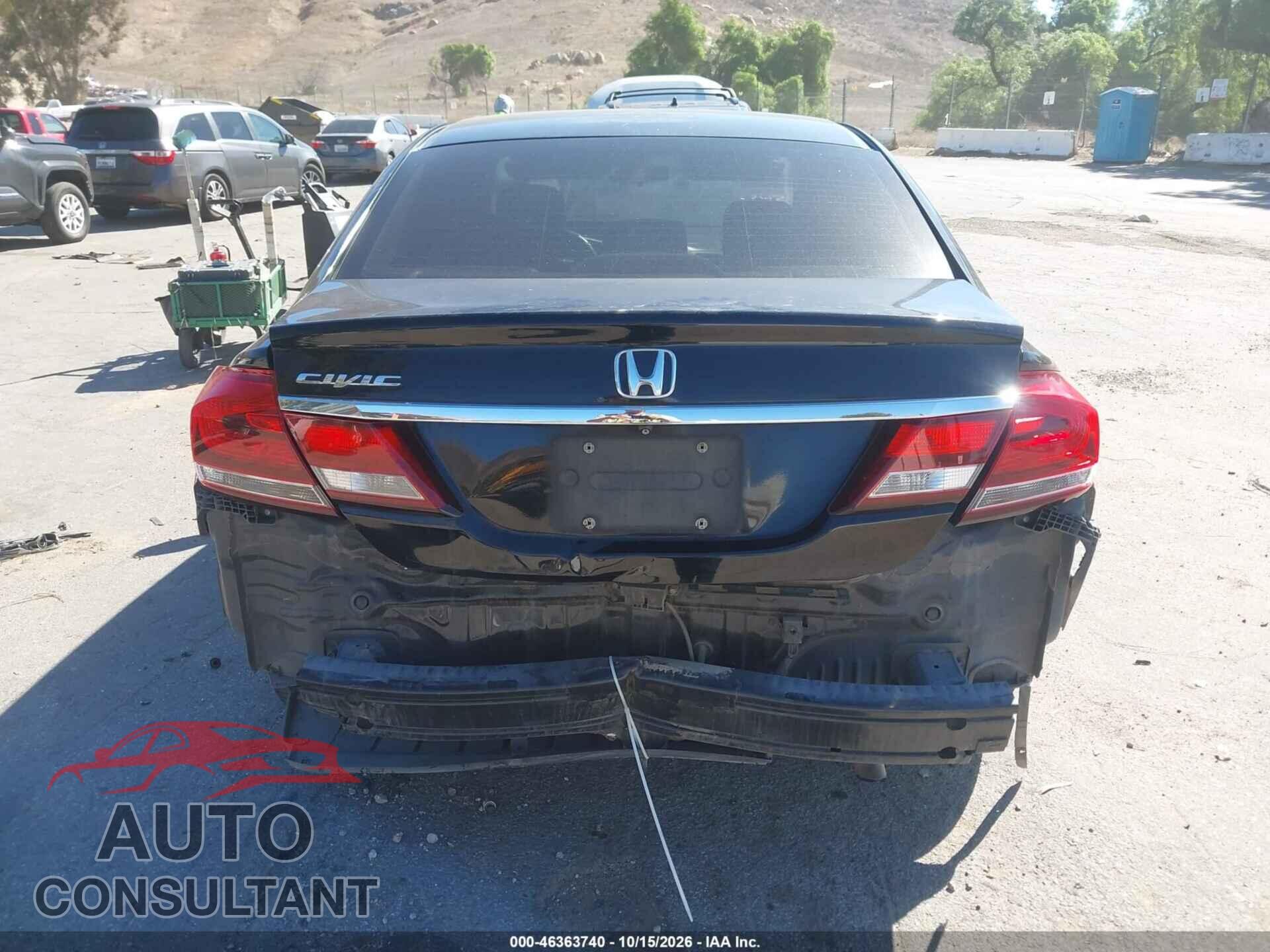 HONDA CIVIC 2014 - 19XFB2F89EE229224