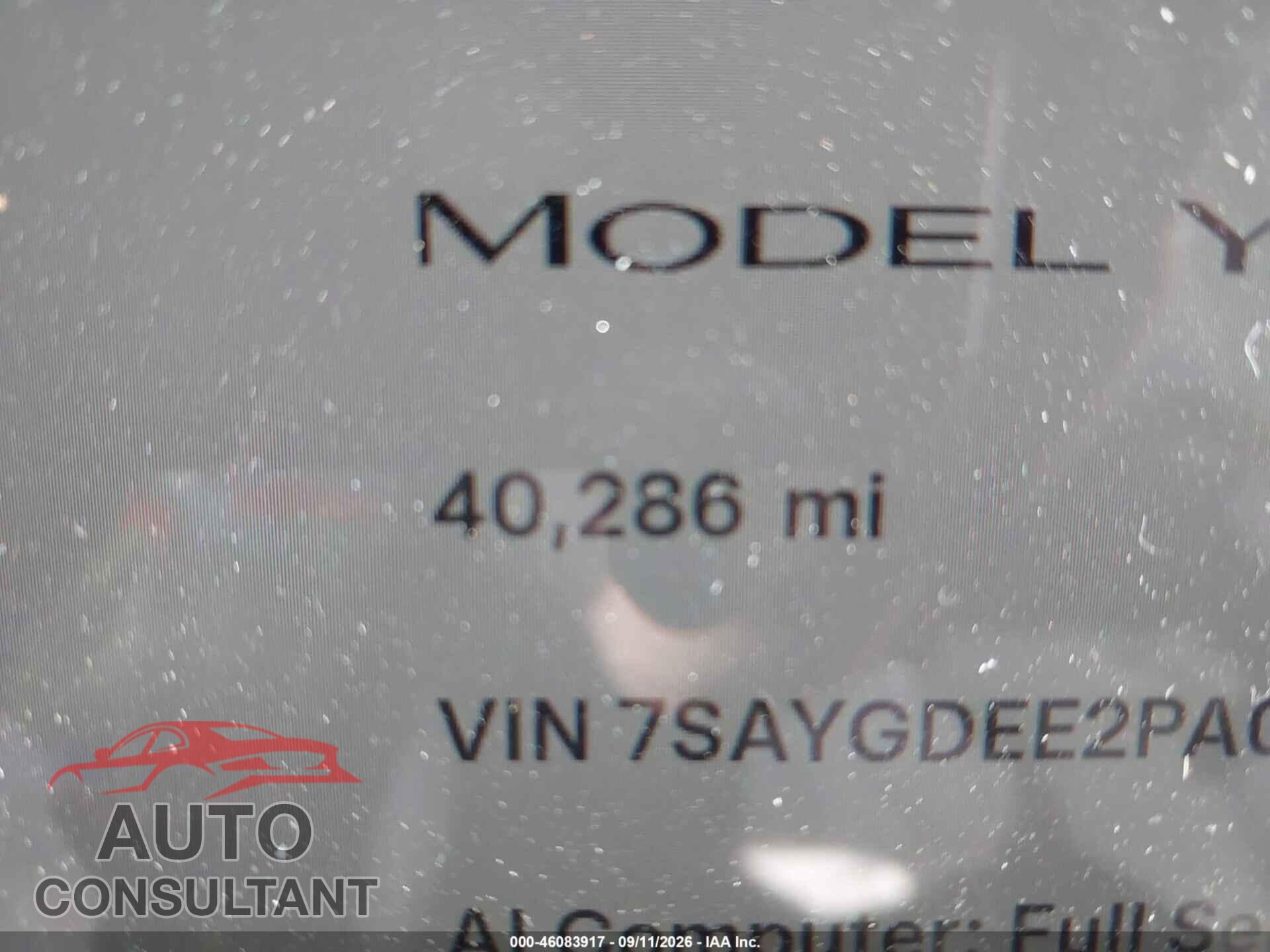 TESLA MODEL Y 2023 - 7SAYGDEE2PA075708