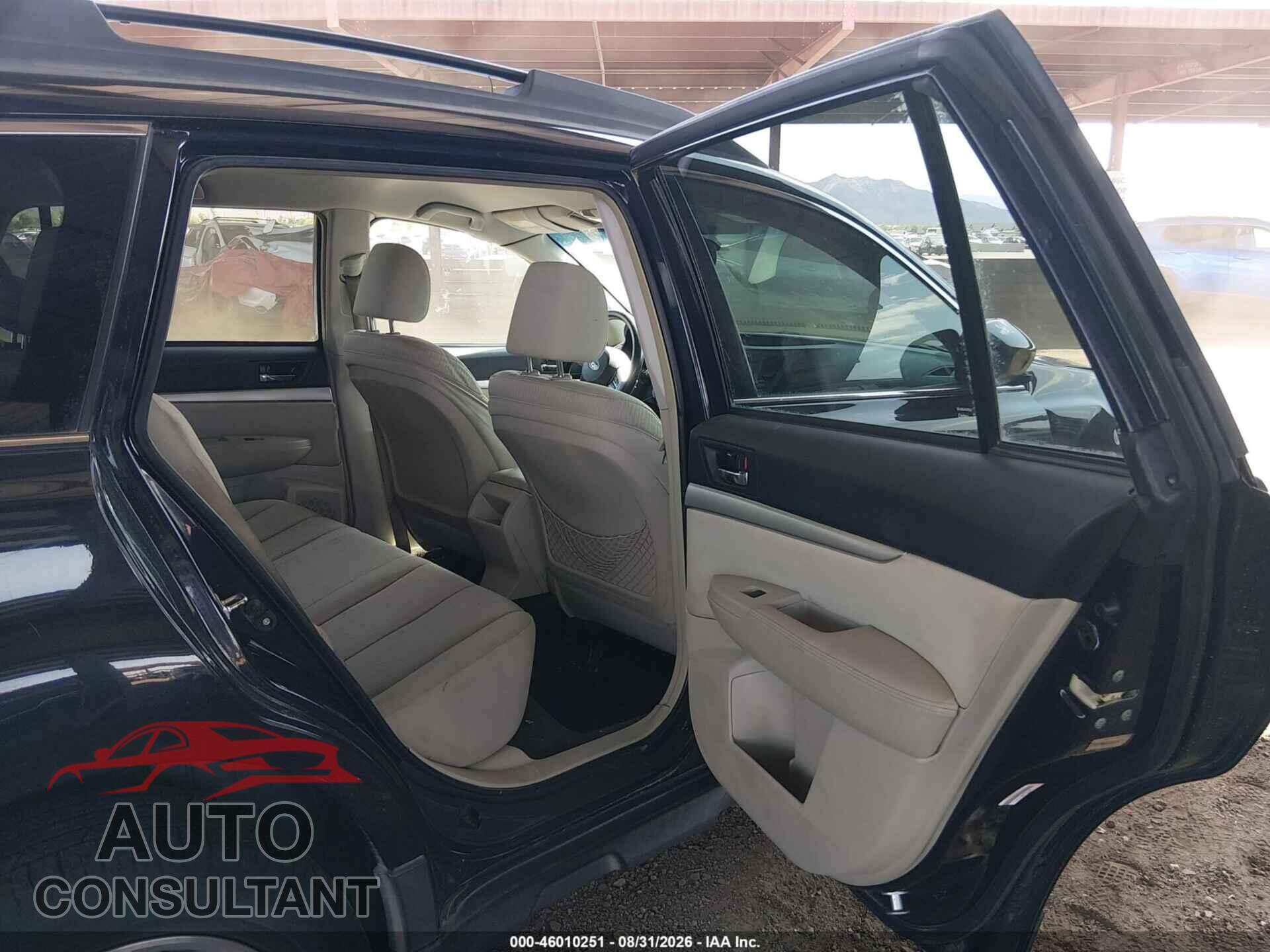 SUBARU OUTBACK 2012 - 4S4BRDAC0C2257646