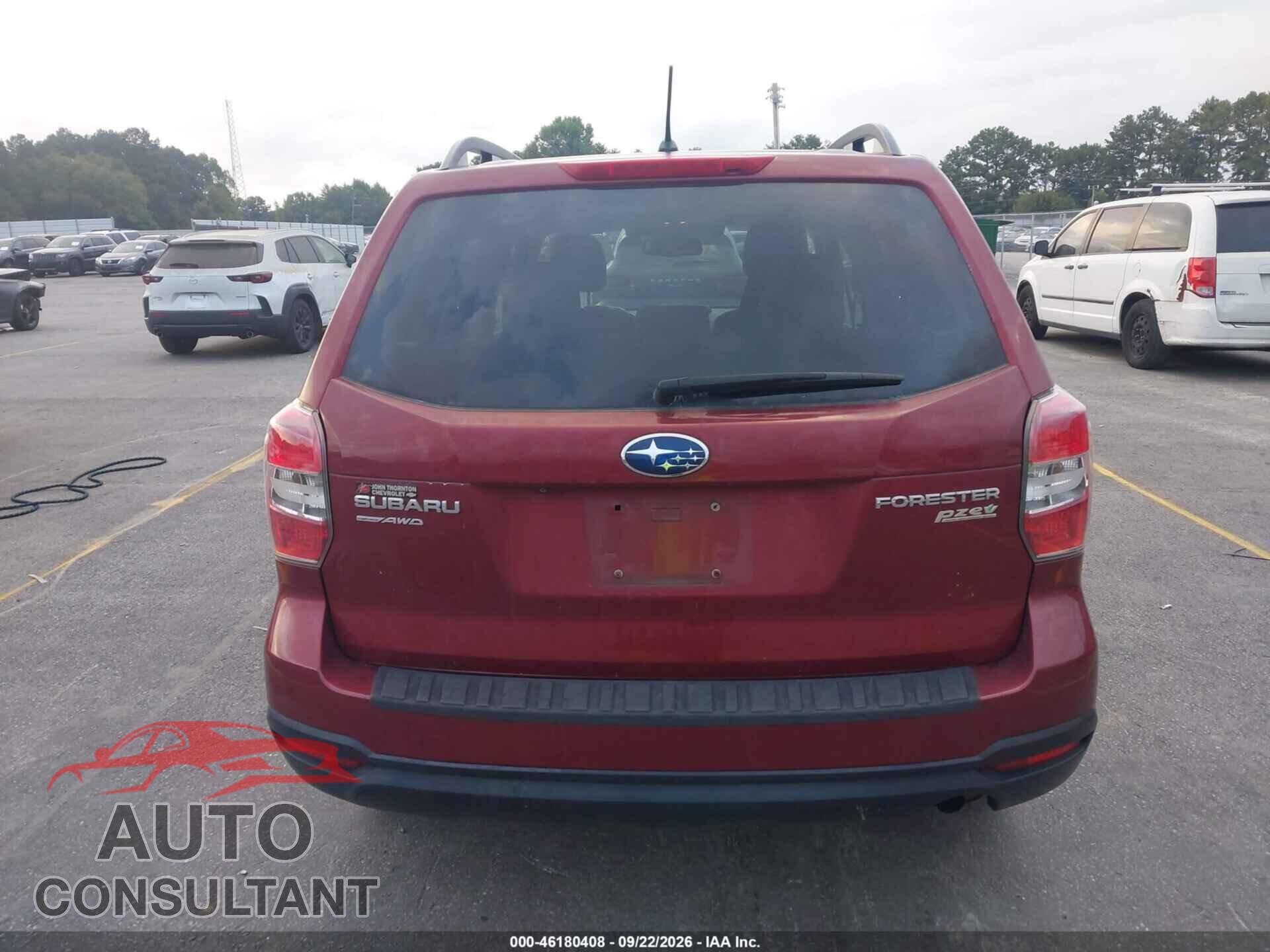 SUBARU FORESTER 2015 - JF2SJAFC4FH527161