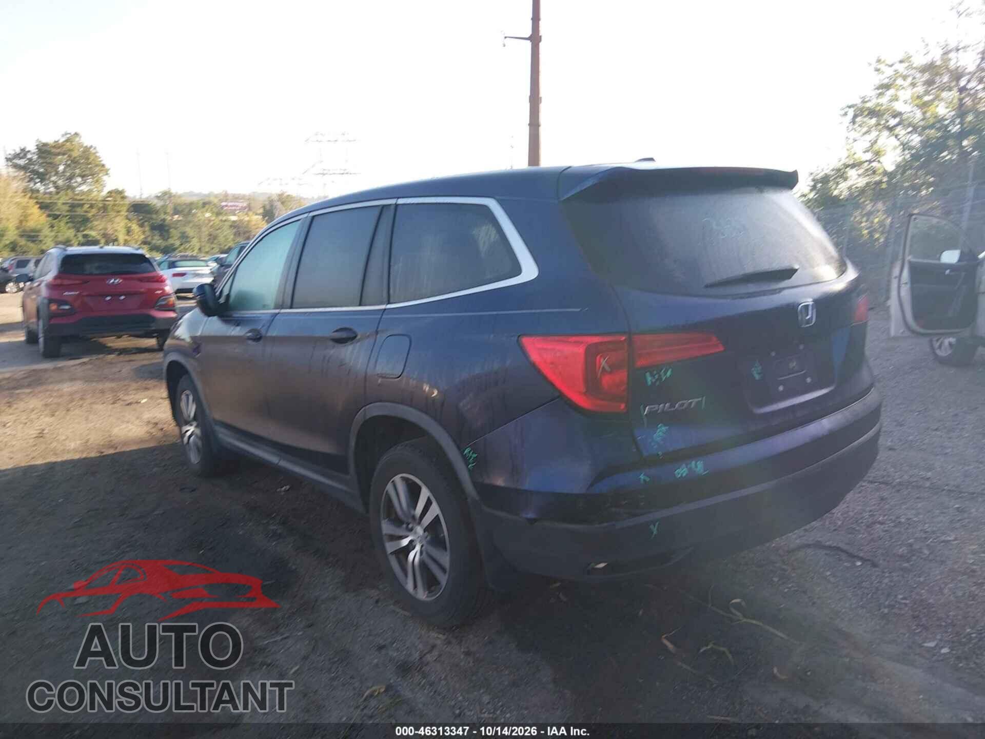 HONDA PILOT 2017 - 5FNYF5H62HB010890