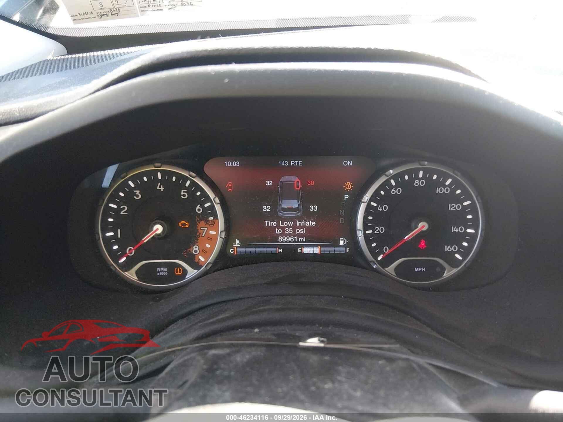JEEP RENEGADE 2017 - ZACCJBBB2HPG54704