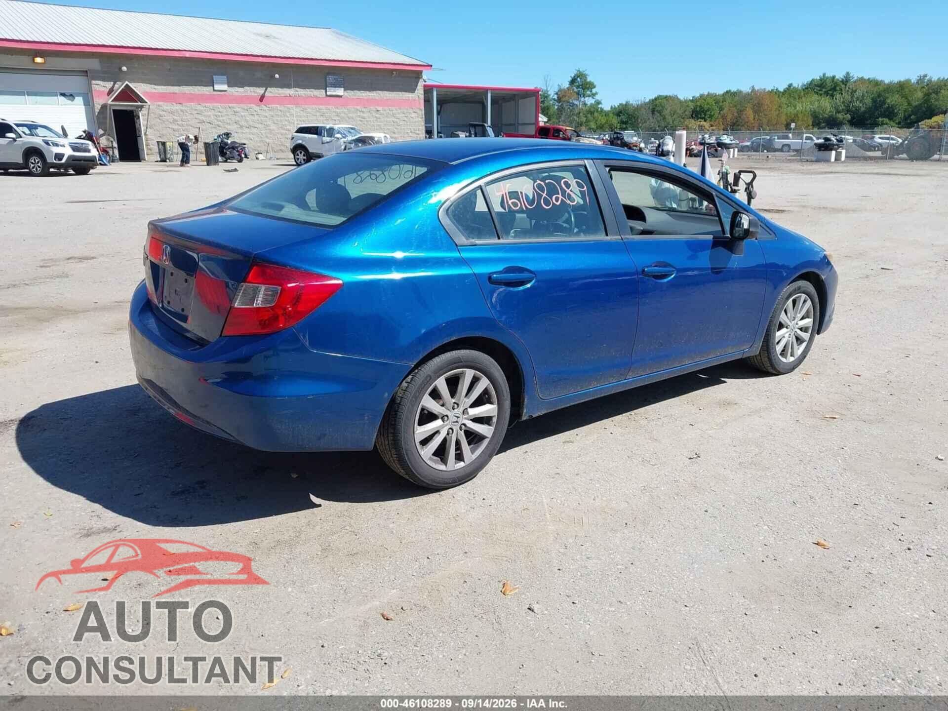 HONDA CIVIC 2012 - 19XFB2F90CE000114