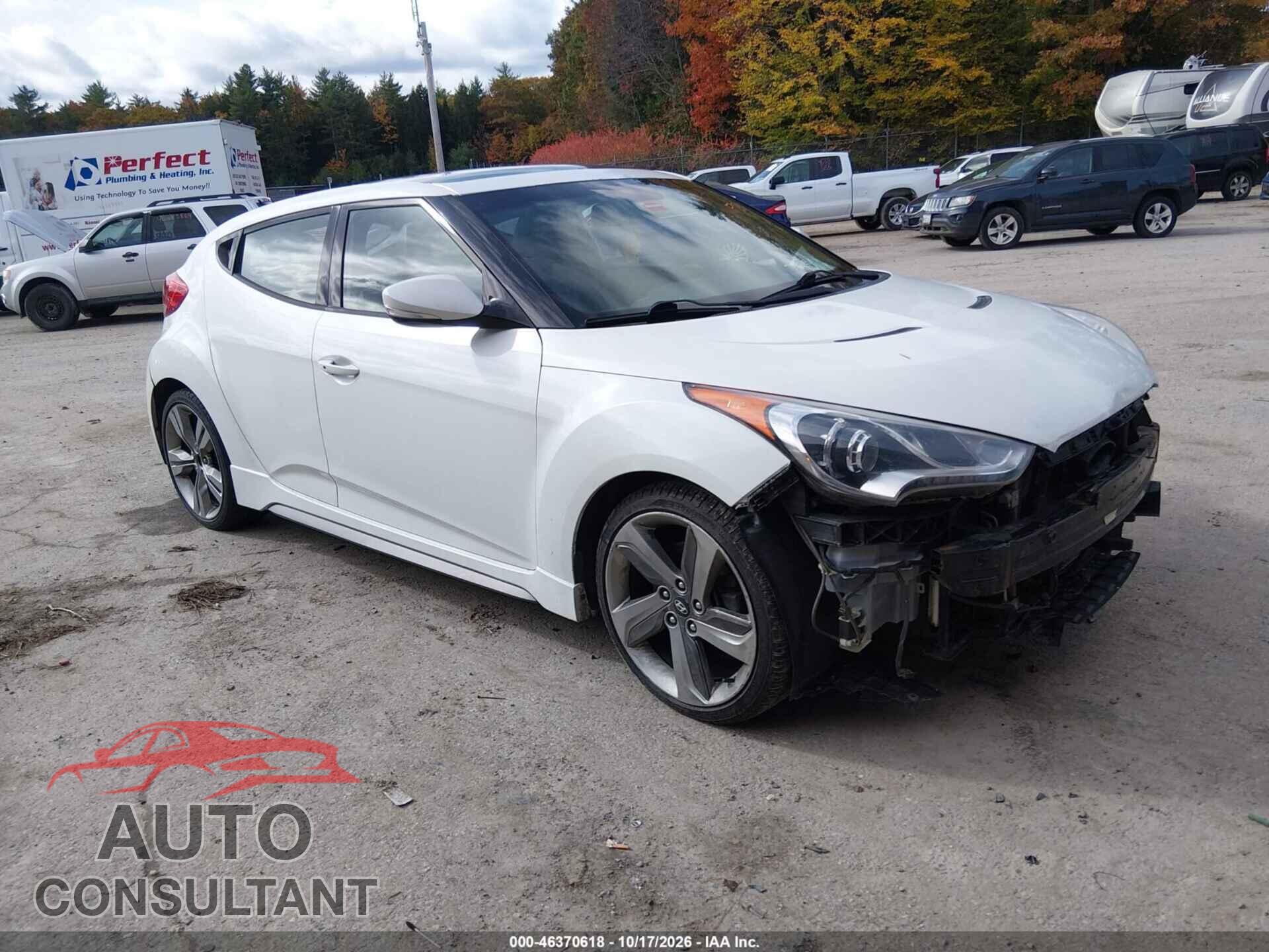 HYUNDAI VELOSTER 2013 - KMHTC6AE4DU104714
