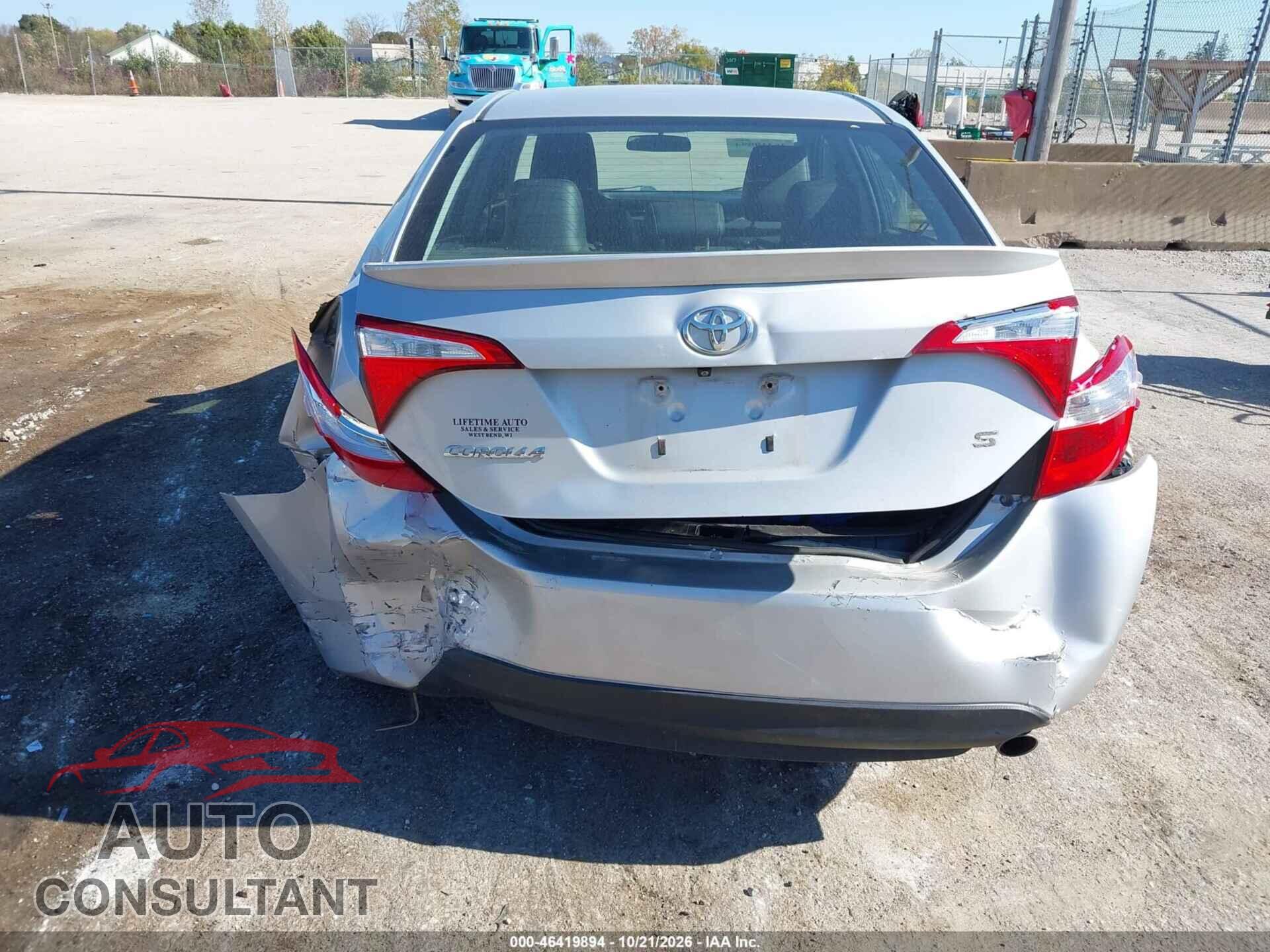 TOYOTA COROLLA 2015 - 2T1BURHE8FC254846