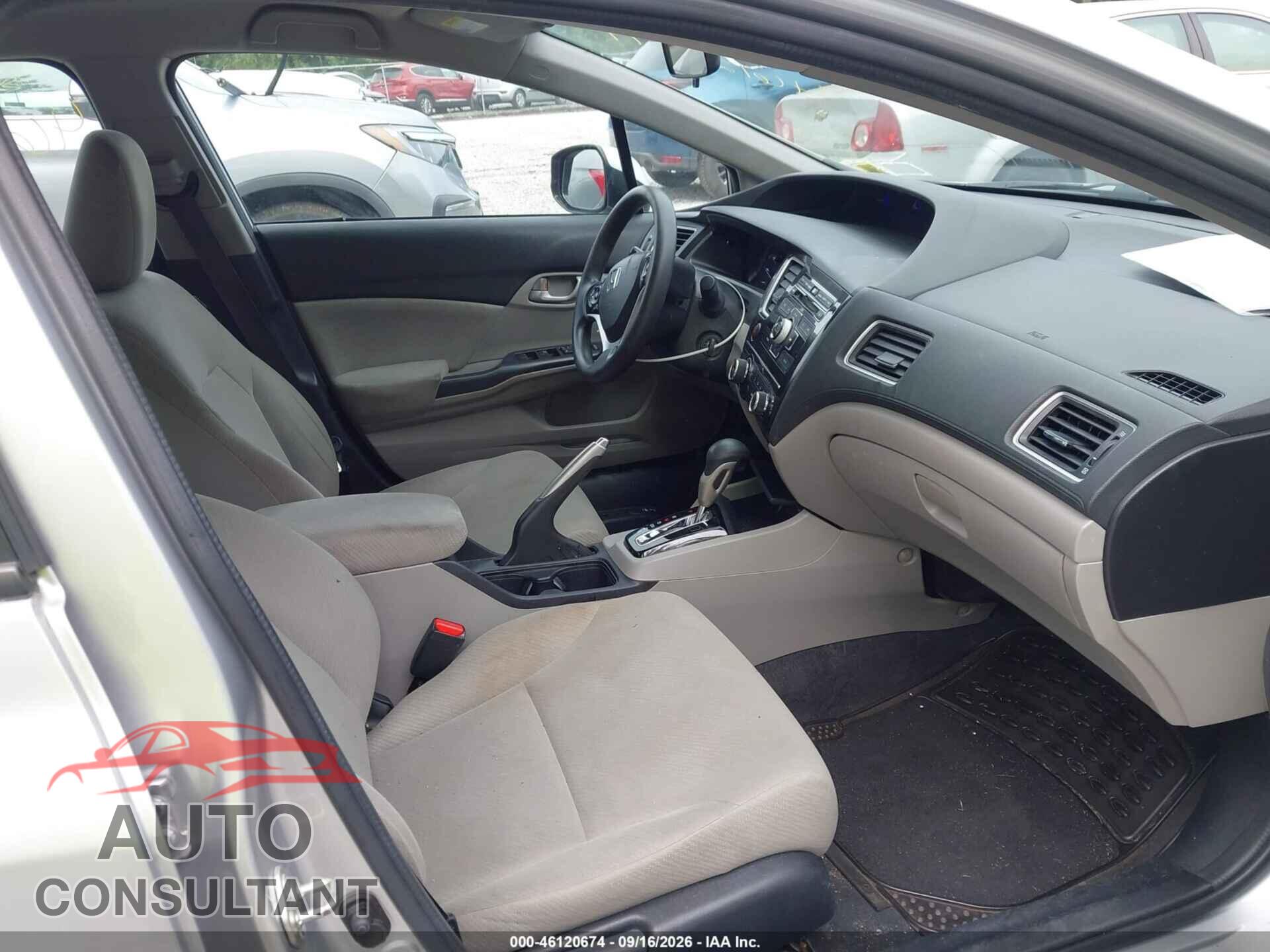 HONDA CIVIC 2013 - 19XFB2F54DE200802