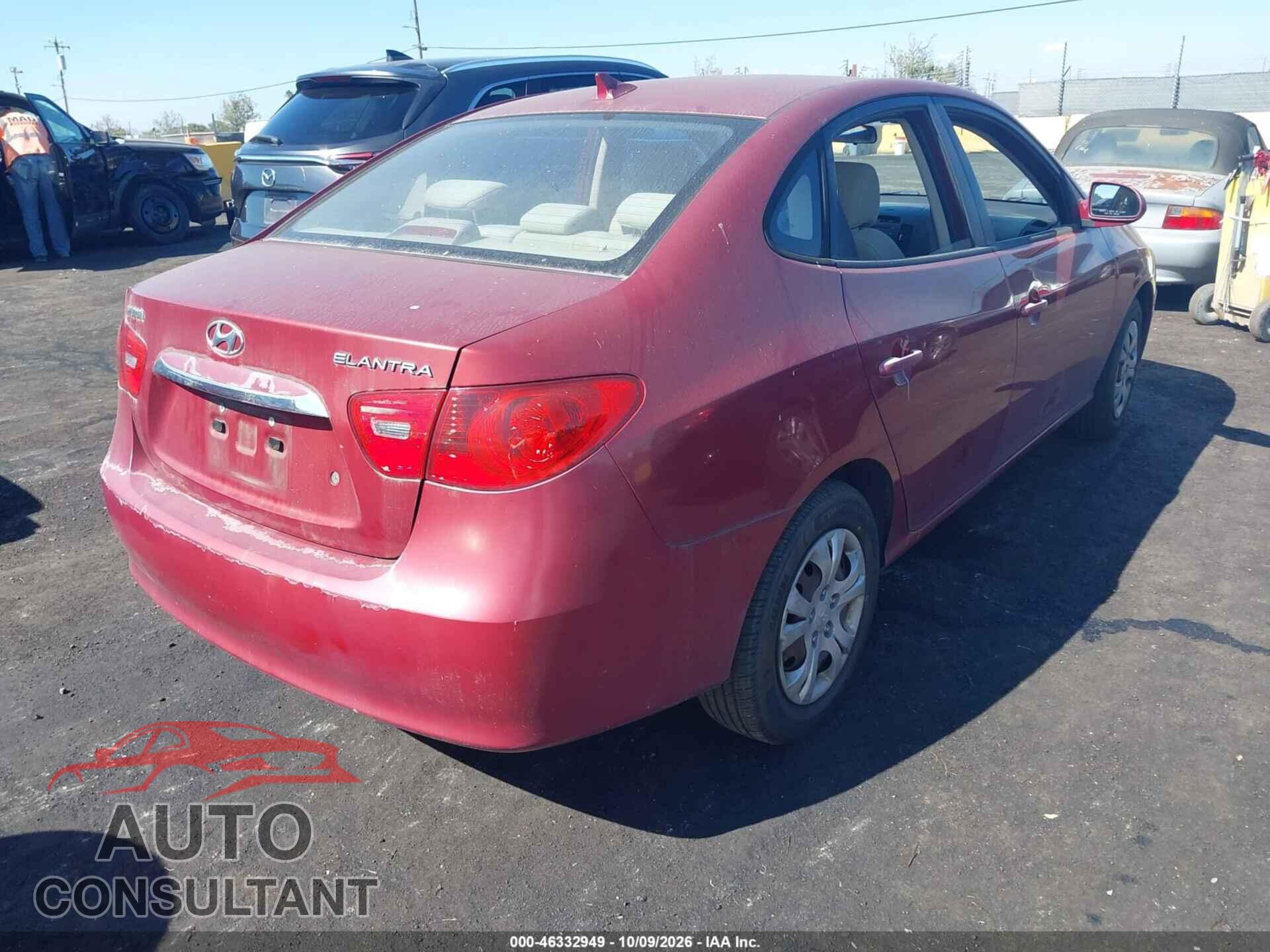 HYUNDAI ELANTRA 2010 - KMHDU4ADXAU143025