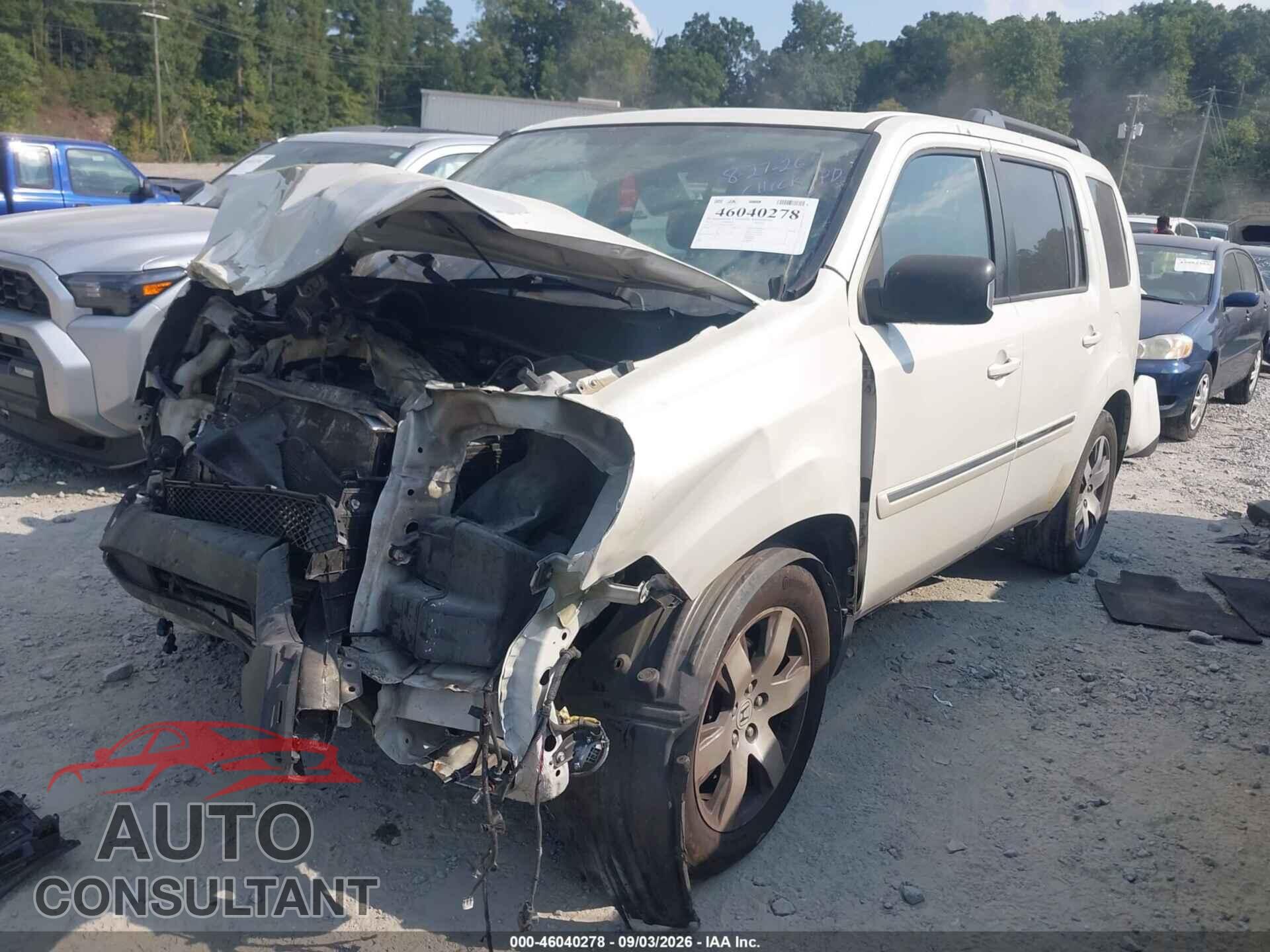 HONDA PILOT 2014 - 5FNYF3H90EB011689