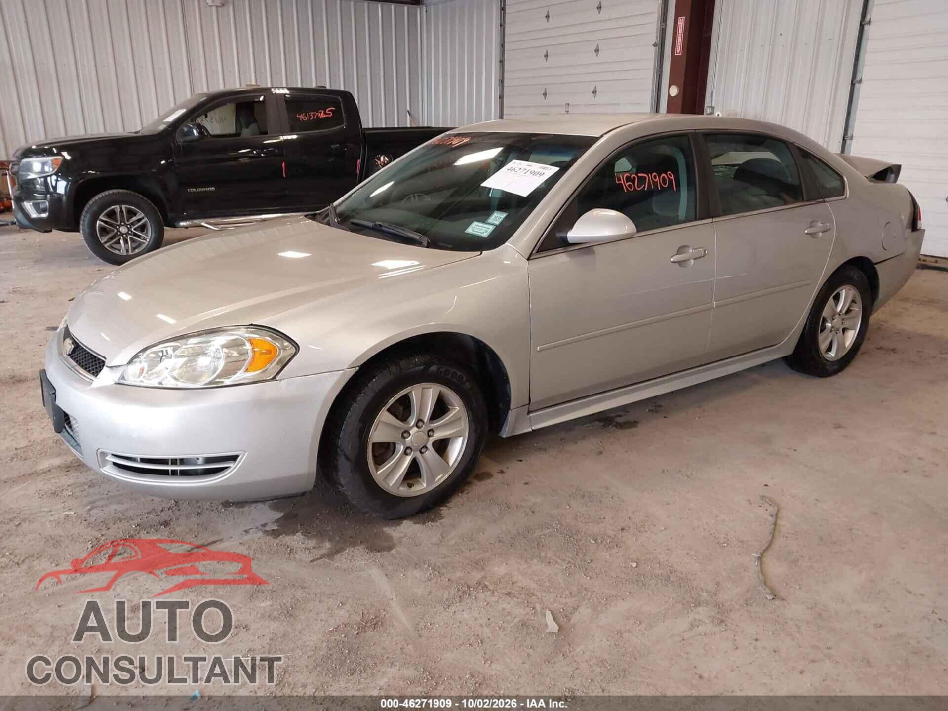 CHEVROLET IMPALA 2012 - 2G1WF5E37C1299612