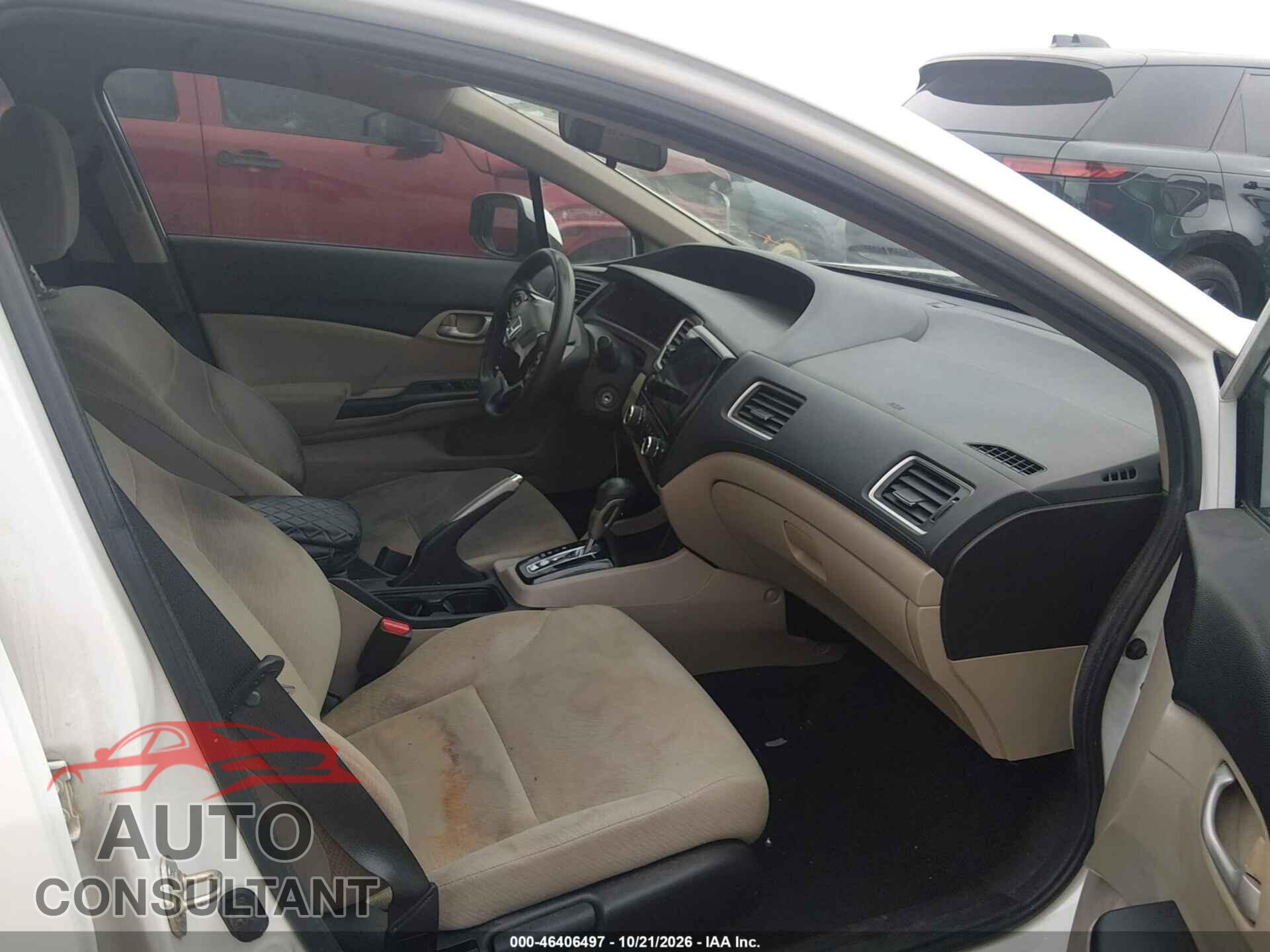 HONDA CIVIC 2013 - 2HGFB2F54DH590922