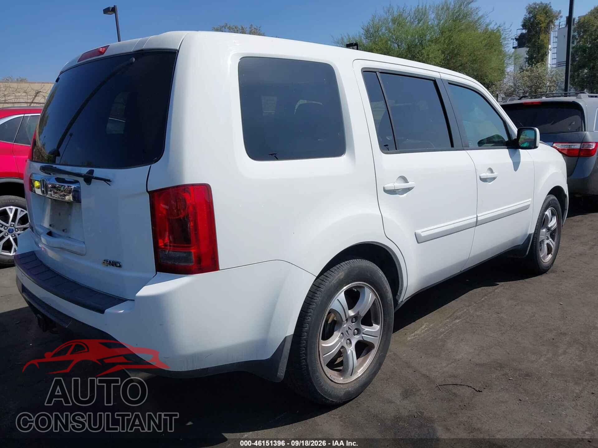 HONDA PILOT 2013 - 5FNYF4H67DB036888