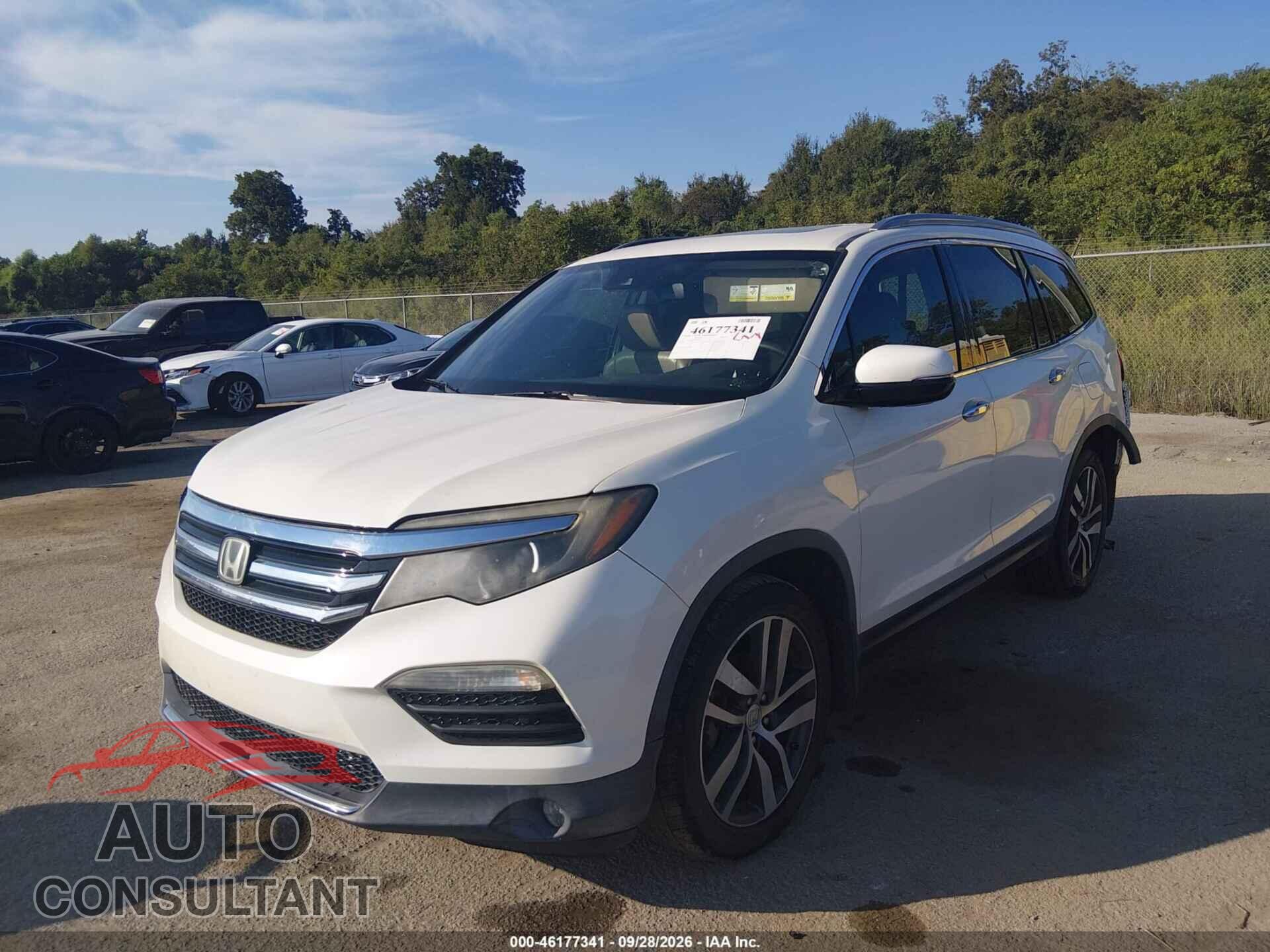 HONDA PILOT 2017 - 5FNYF5H93HB046288