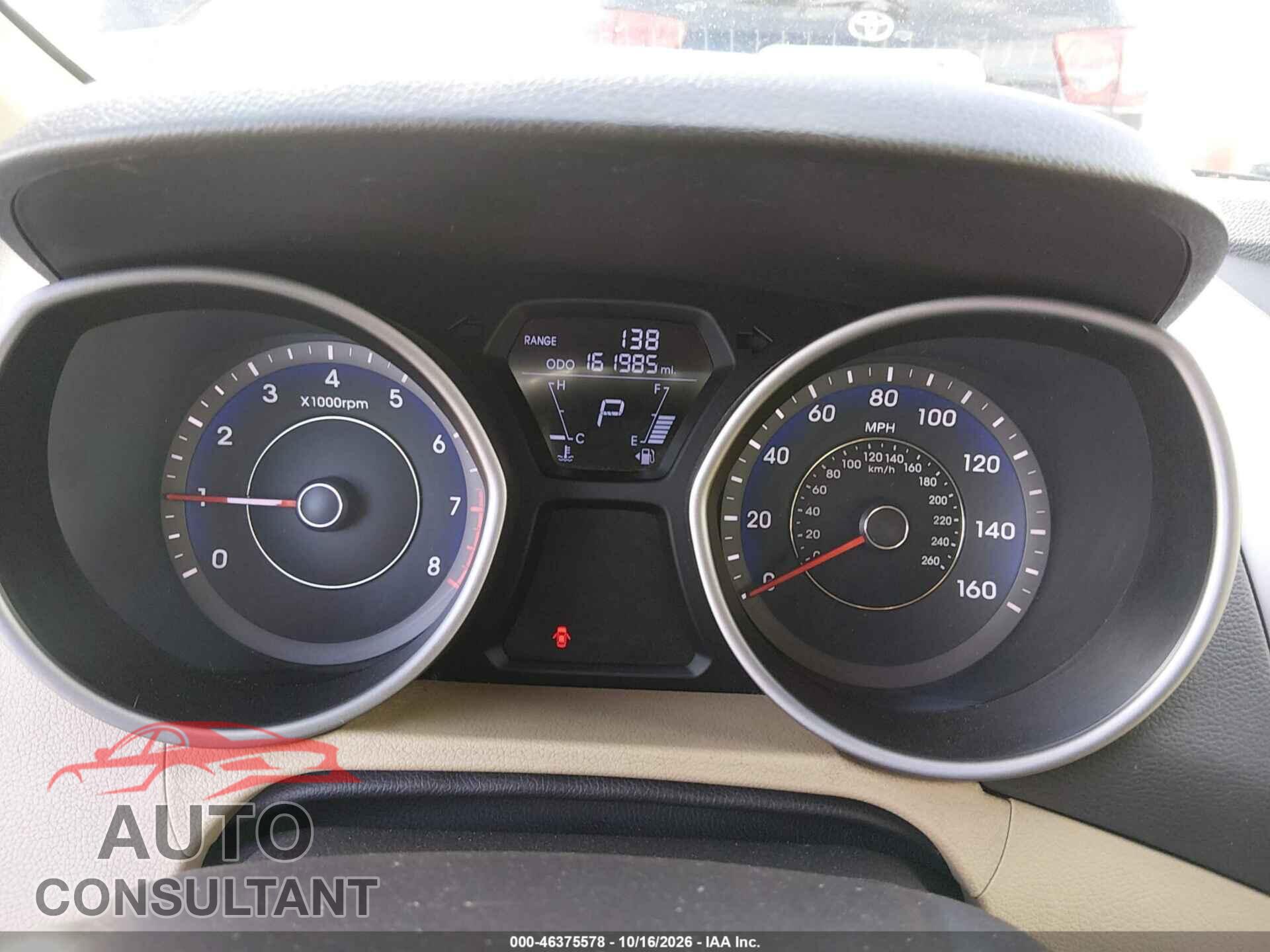 HYUNDAI ELANTRA 2012 - KMHDH4AE0CU224731