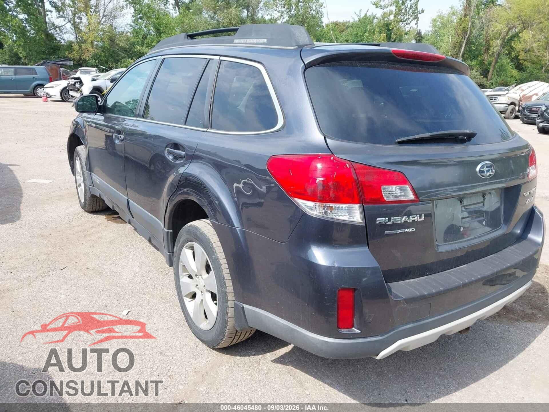 SUBARU OUTBACK 2012 - 4S4BRBCC7C3214157