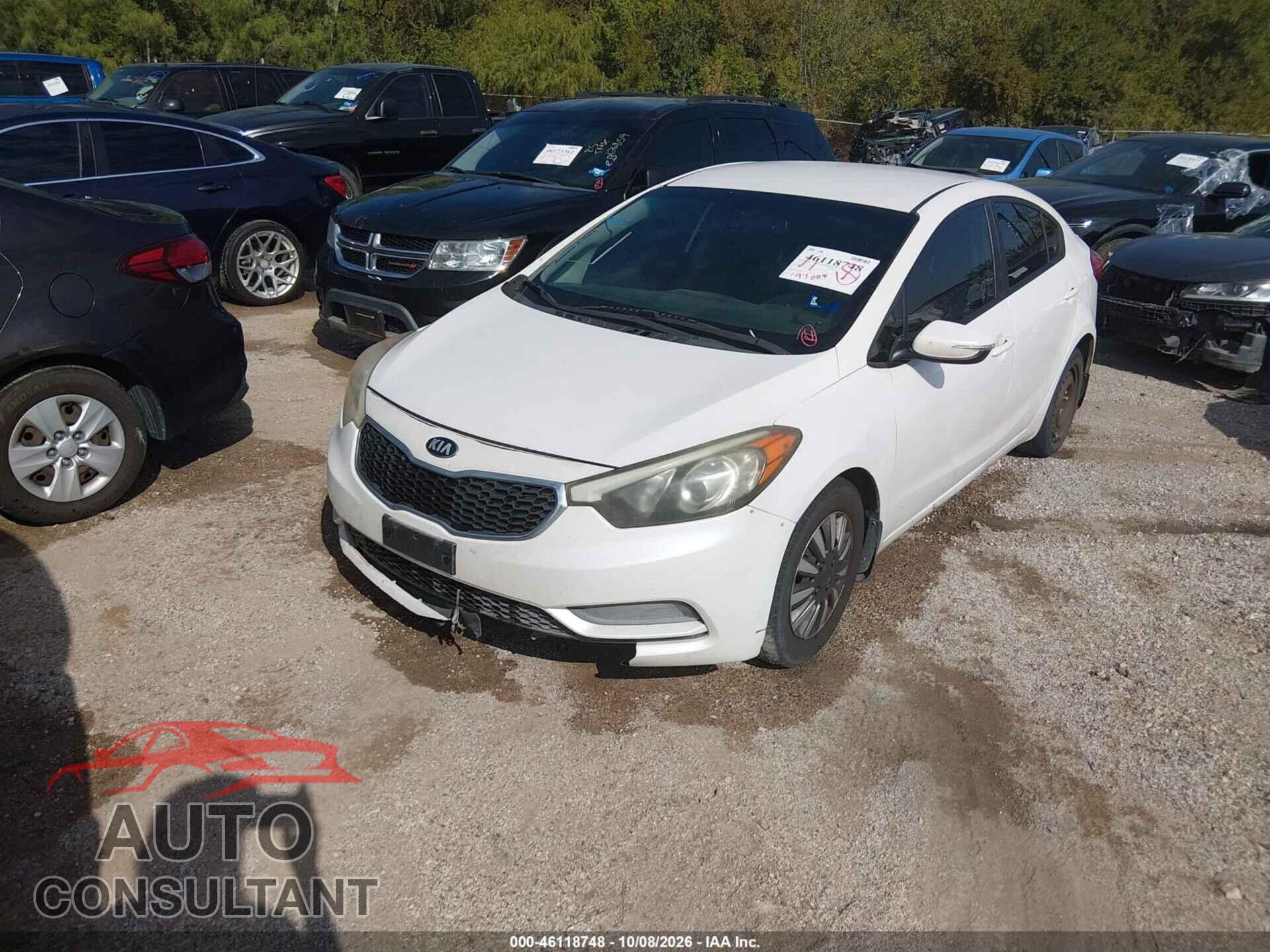KIA FORTE 2015 - KNAFX4A60F5284545