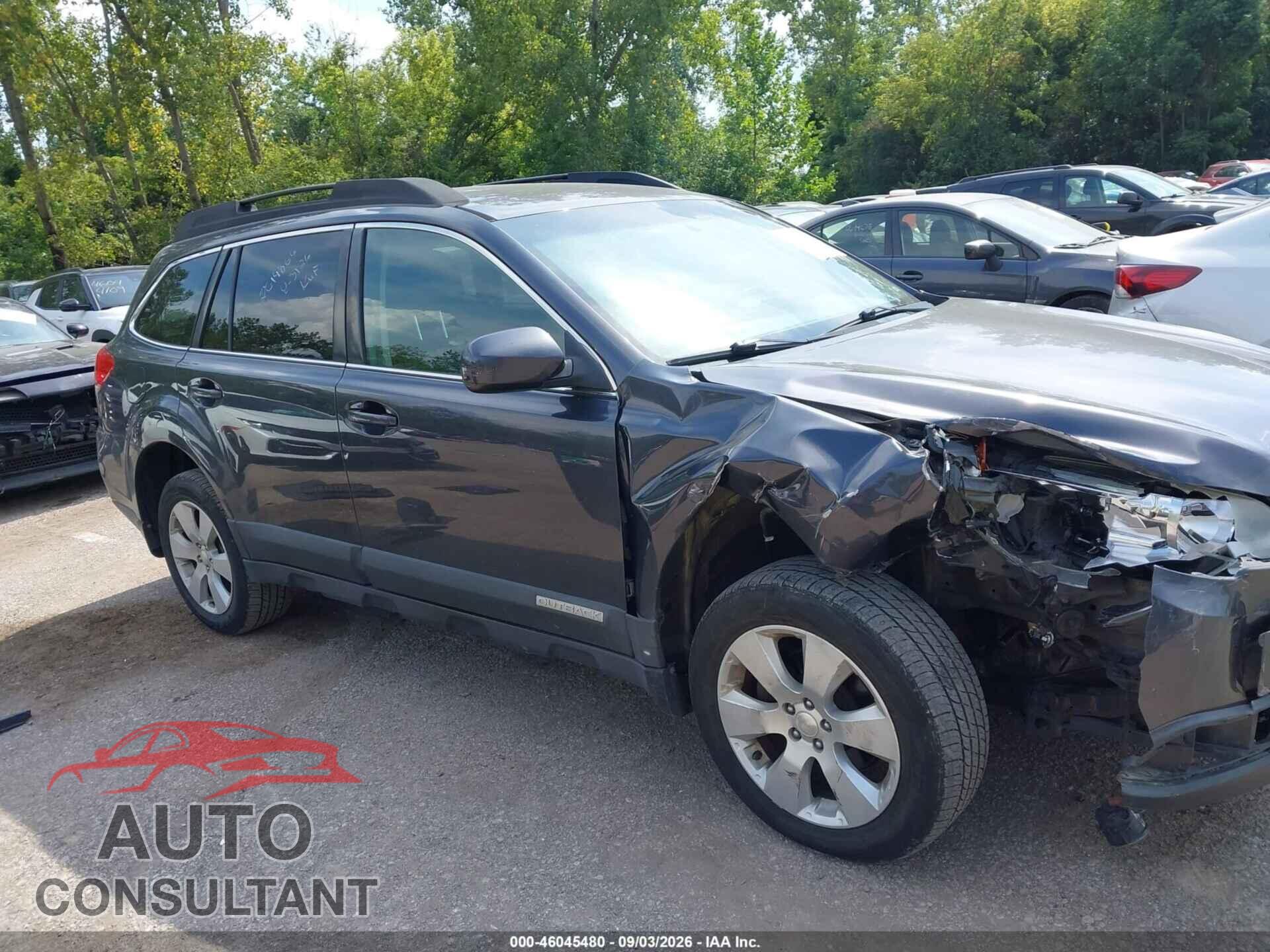 SUBARU OUTBACK 2012 - 4S4BRBCC7C3214157