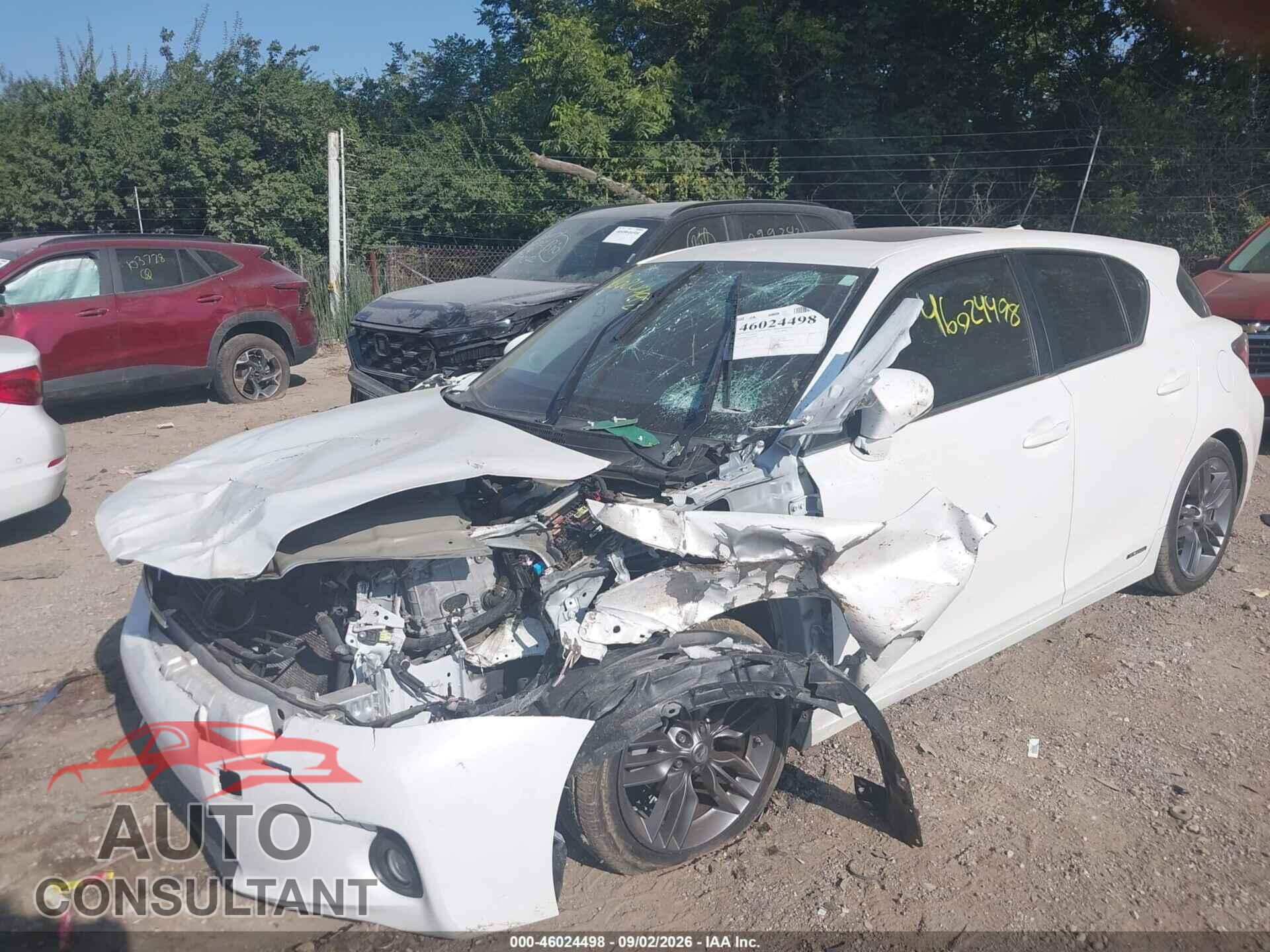 LEXUS CT 200H 2012 - JTHKD5BH1C2105599