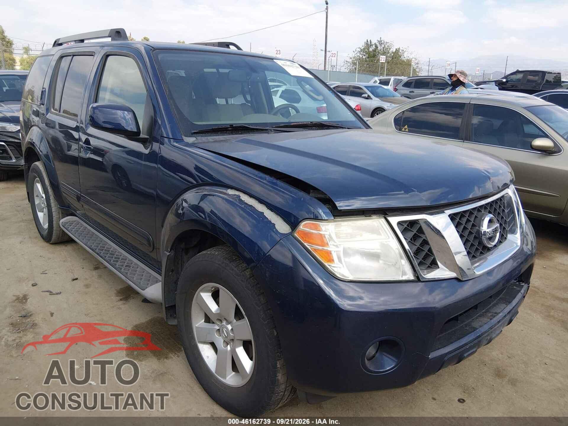 NISSAN PATHFINDER 2012 - 5N1AR1NN8CC603233