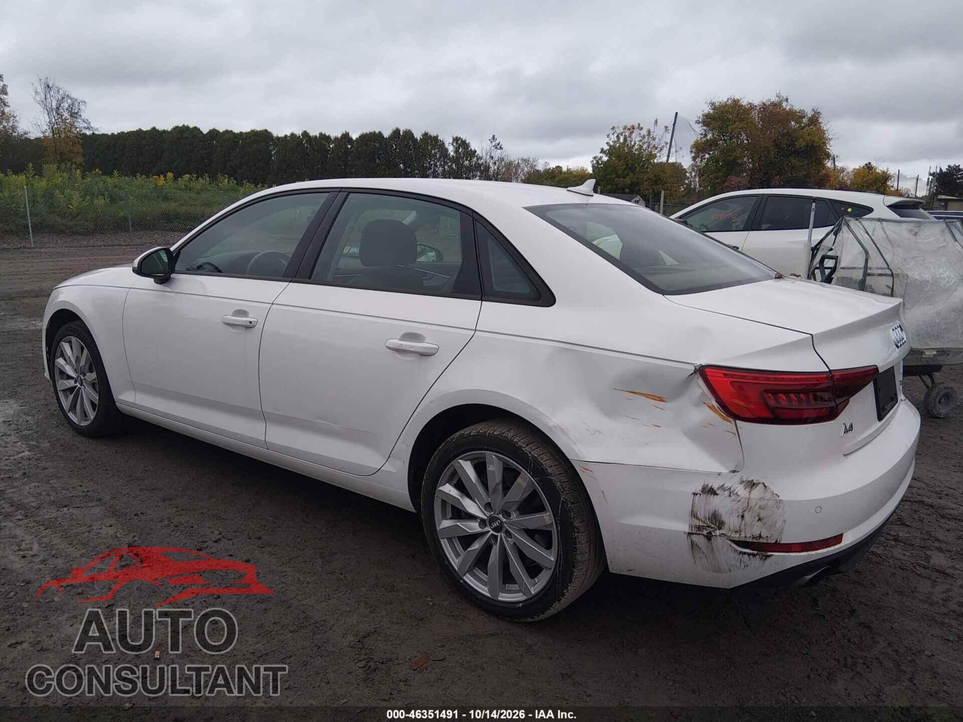 AUDI A4 2017 - WAUANAF4XHN009290