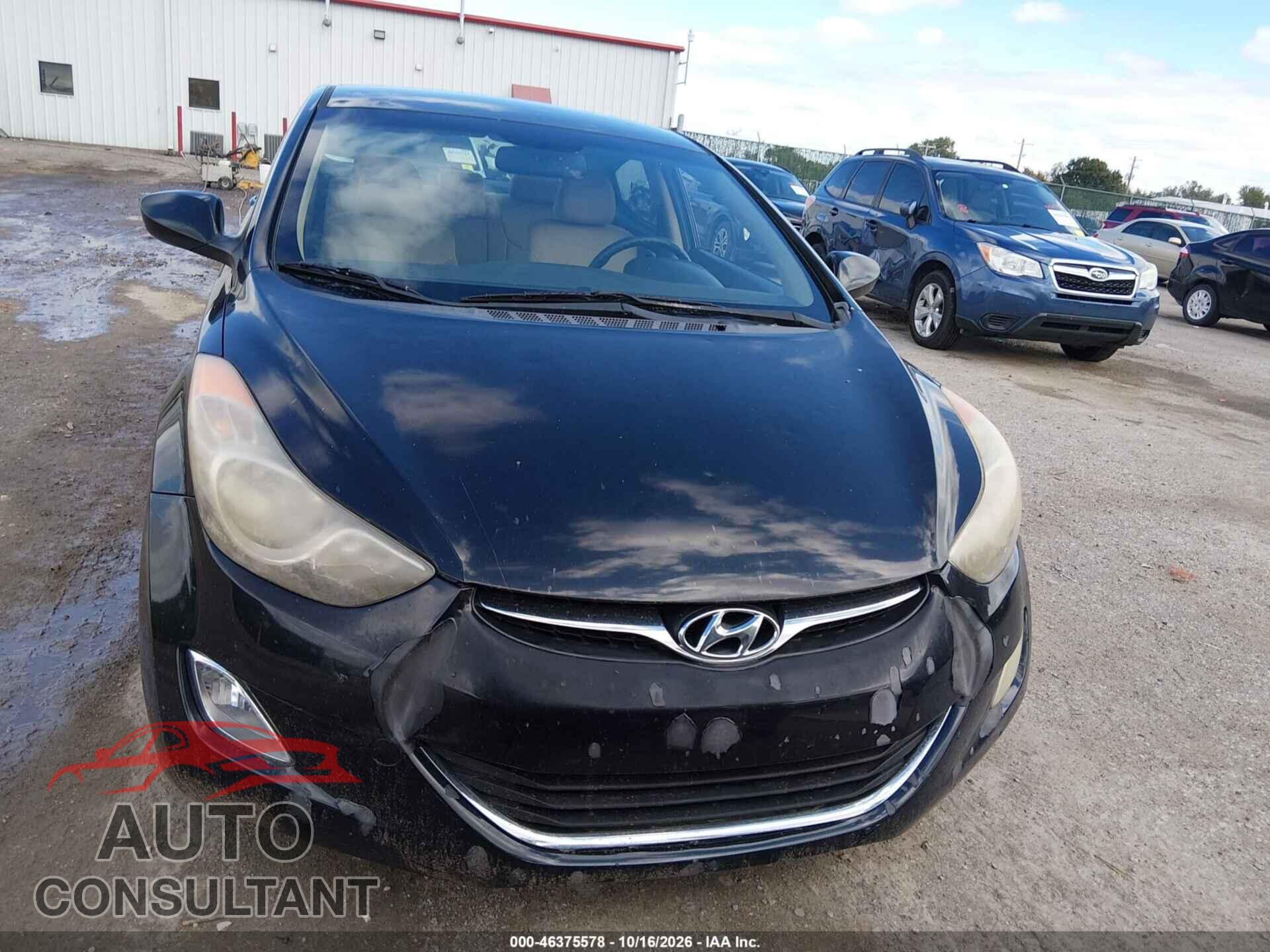 HYUNDAI ELANTRA 2012 - KMHDH4AE0CU224731