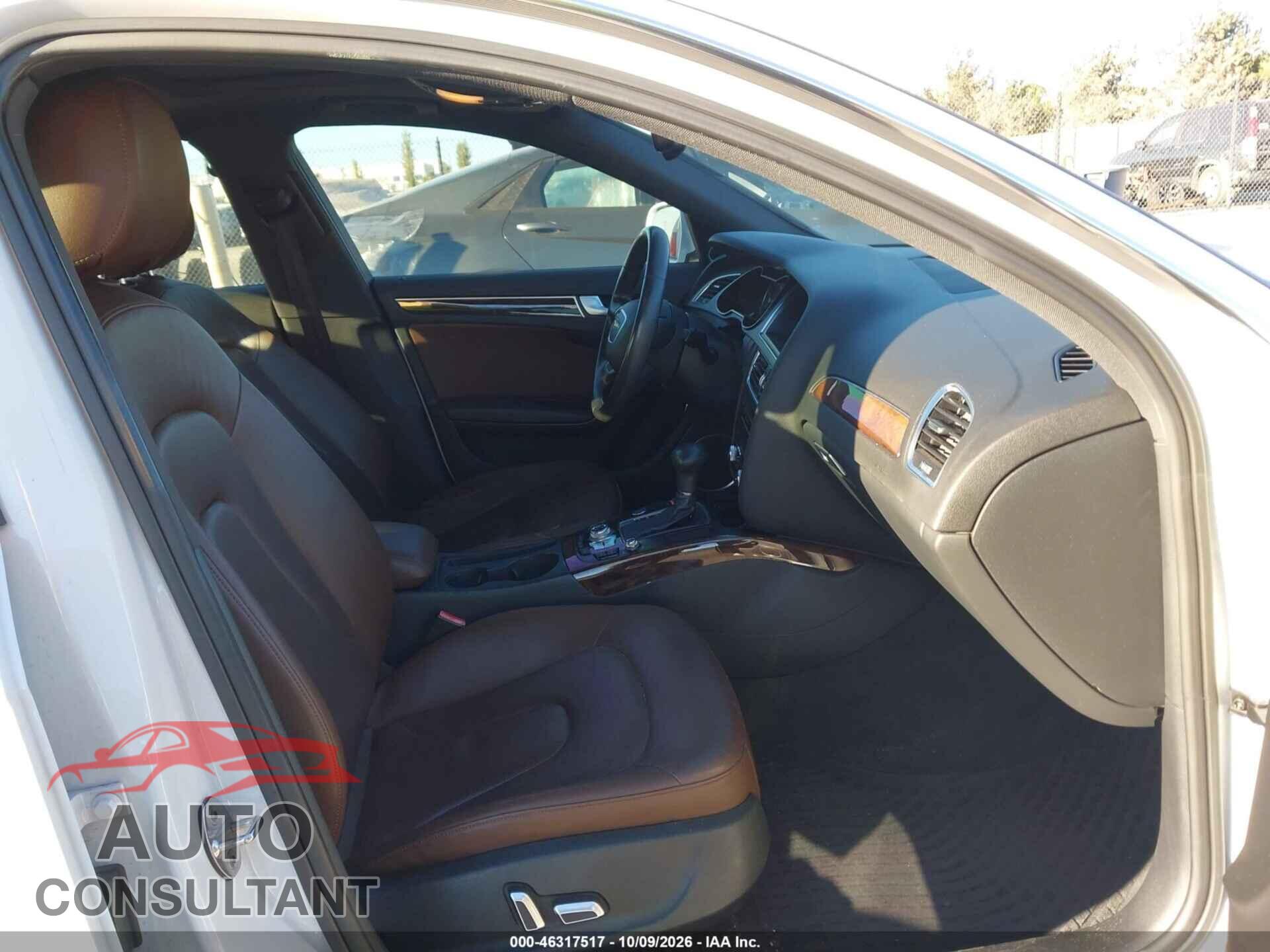 AUDI A4 2013 - WAUEFAFL7DA168551