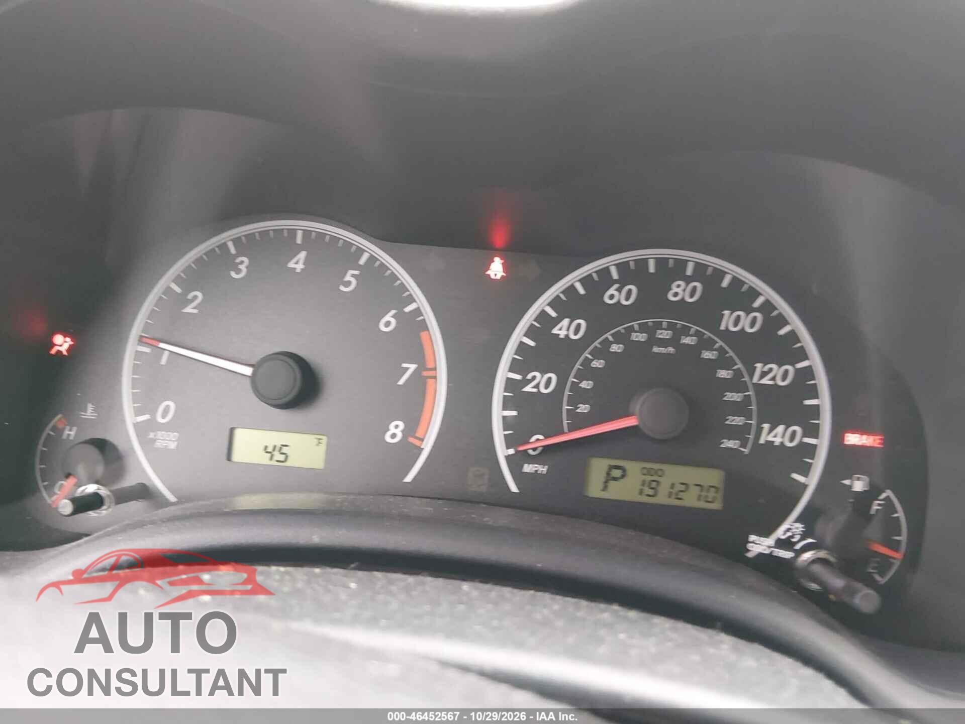 TOYOTA COROLLA 2011 - 2T1BU4EE4BC650788