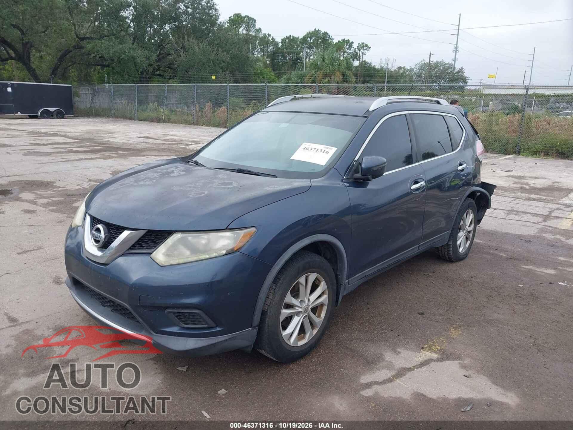 NISSAN ROGUE 2016 - KNMAT2MT6GP597006