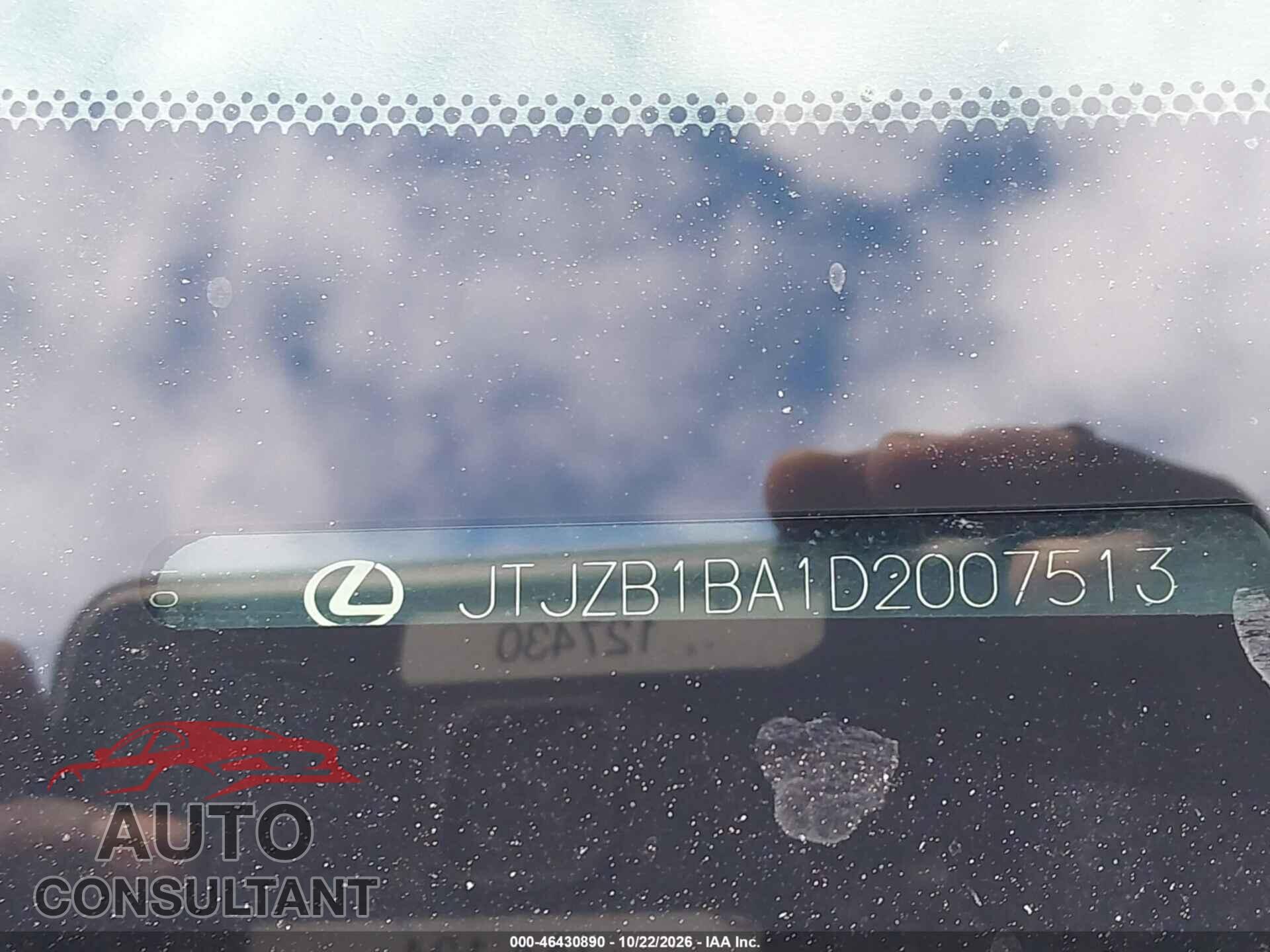 LEXUS RX 450H 2013 - JTJZB1BA1D2007513