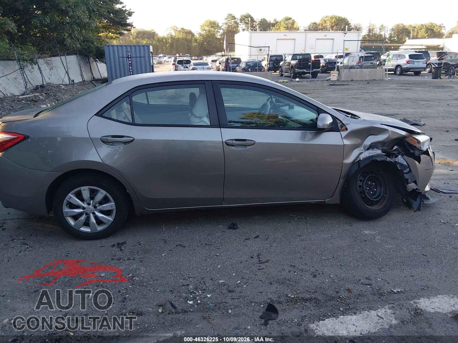 TOYOTA COROLLA 2015 - 2T1BURHE9FC266875