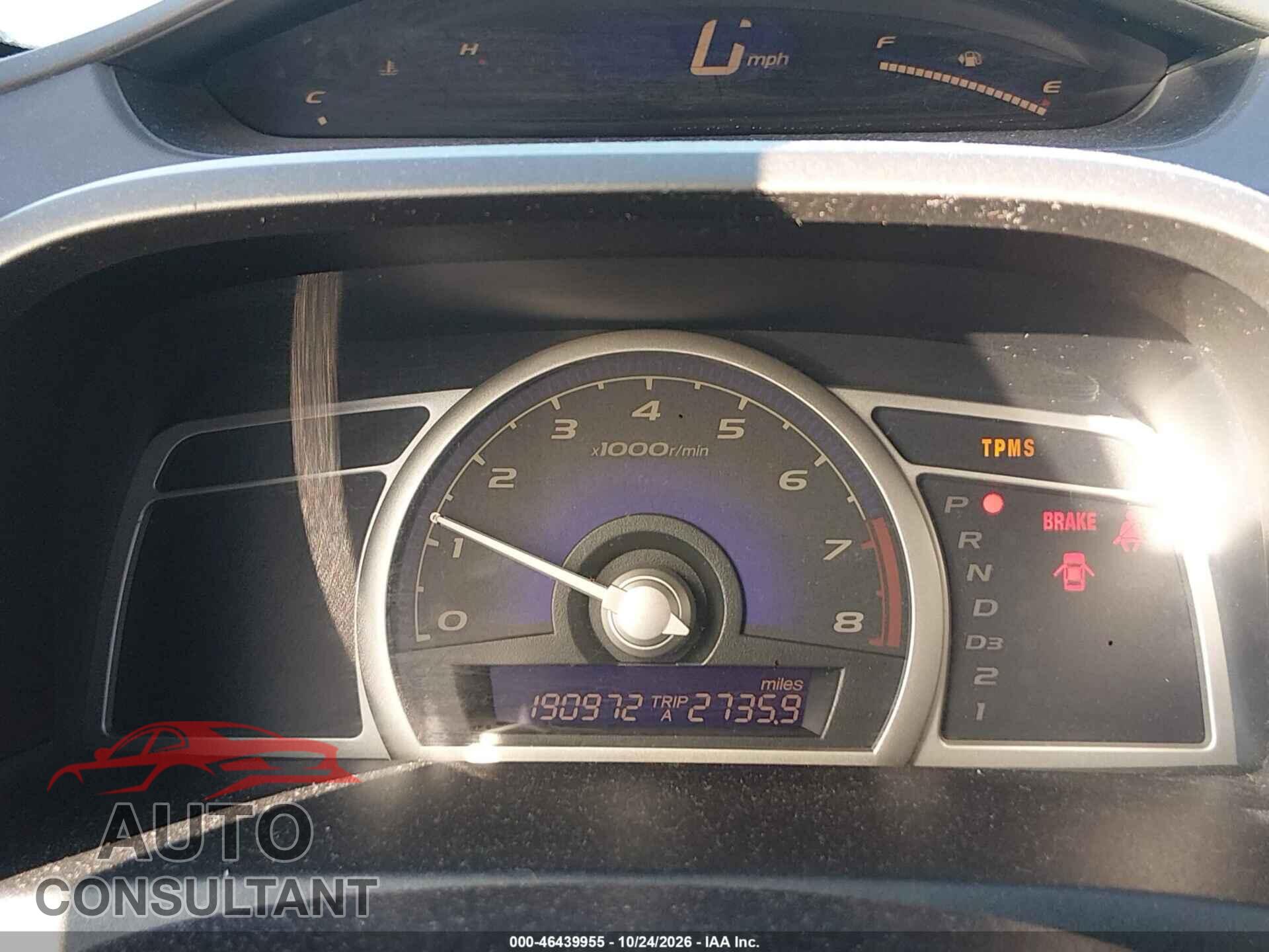 HONDA CIVIC 2010 - 19XFA1F53AE070018