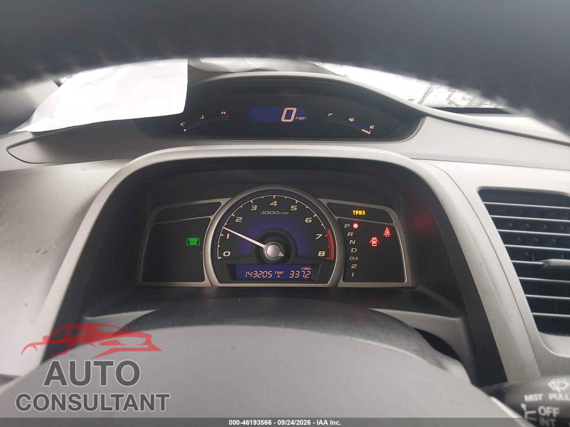 HONDA CIVIC 2011 - 2HGFA1F98BH537931