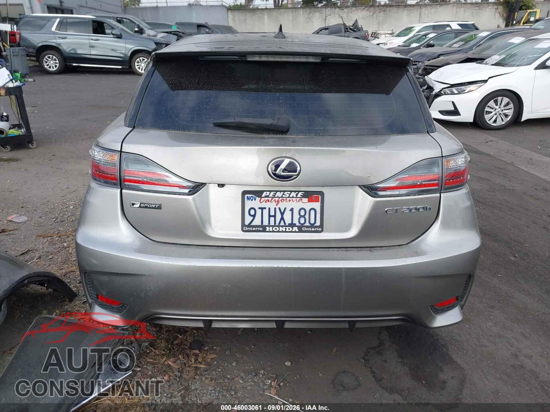 LEXUS CT 200H 2017 - JTHKD5BH6H2287744