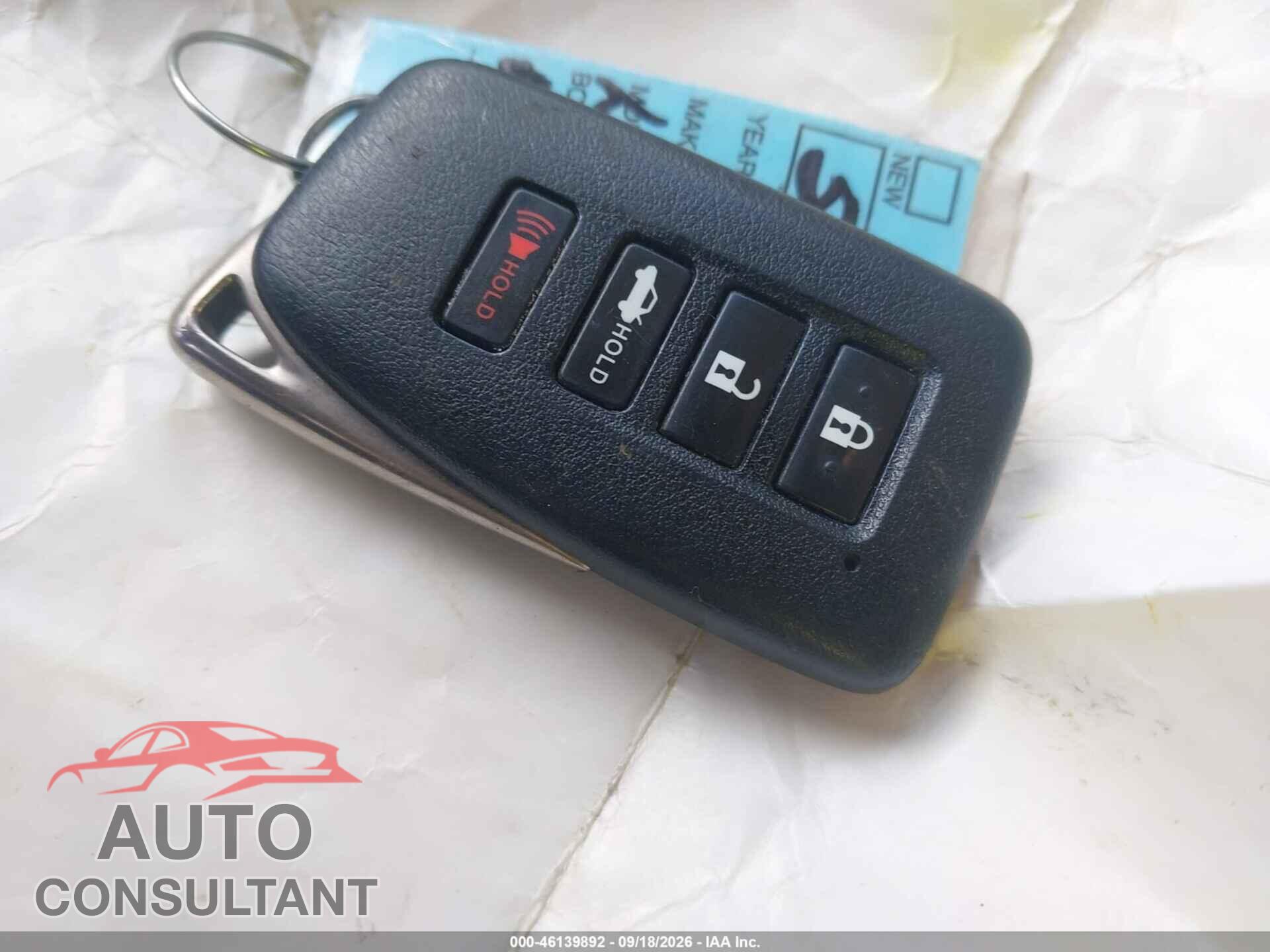 LEXUS ES 300H 2013 - JTHBW1GG4D2005257