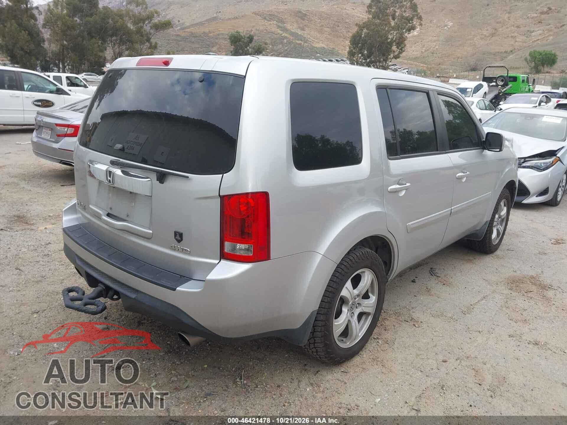 HONDA PILOT 2013 - 5FNYF4H55DB055480