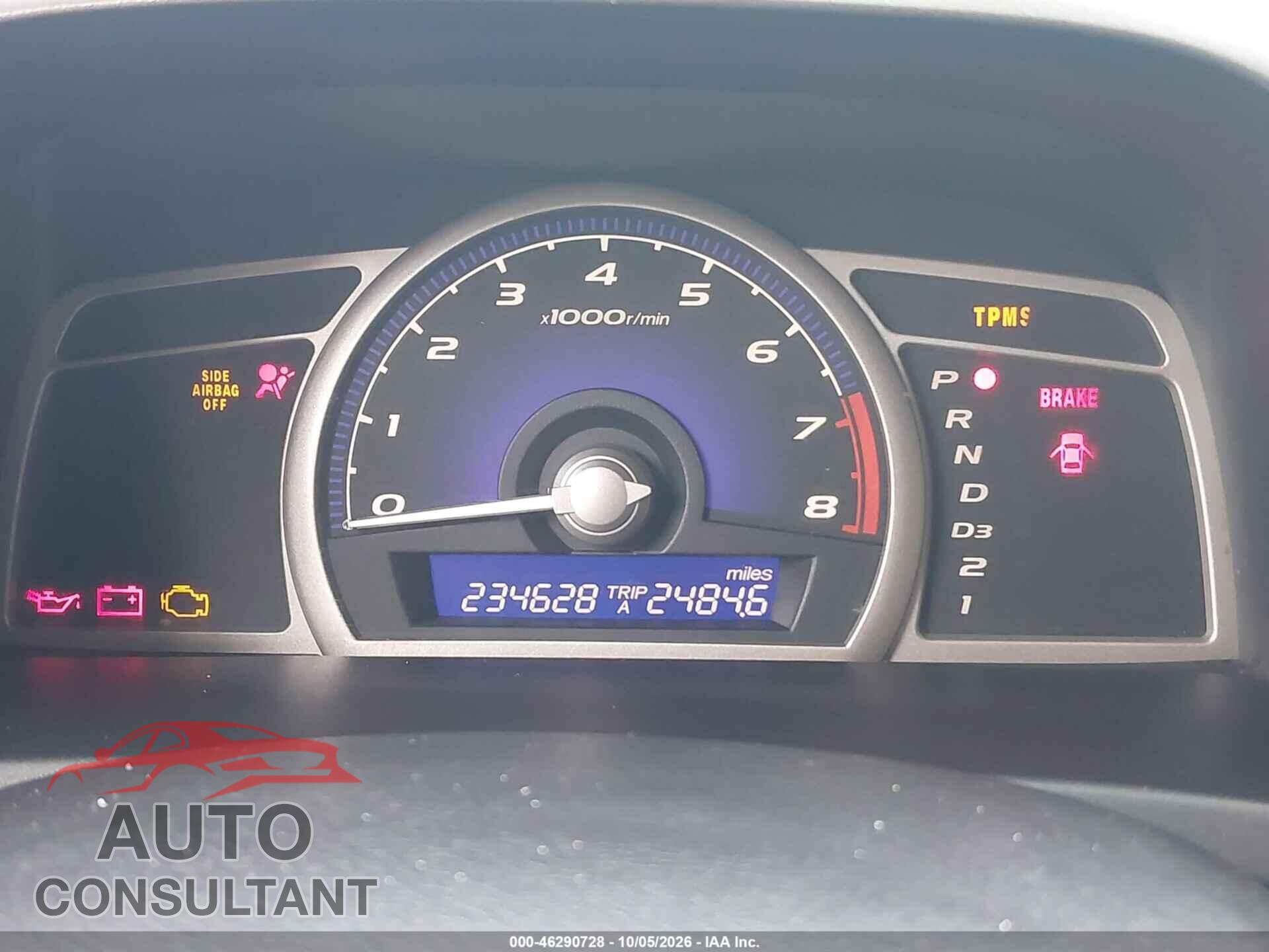 HONDA CIVIC 2010 - 2HGFA1F82AH502629