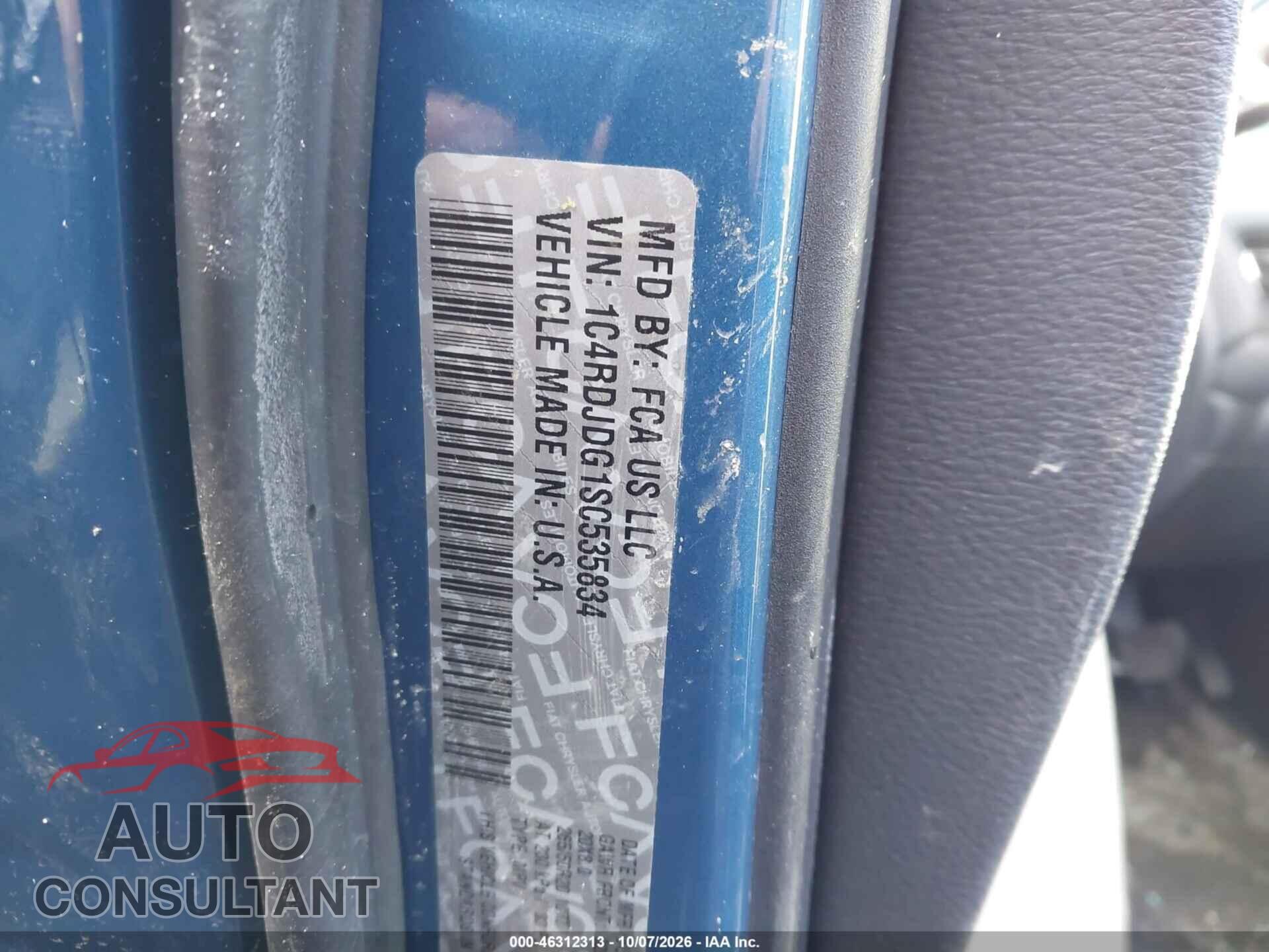 DODGE DURANGO 2025 - 1C4RDJDG1SC535834