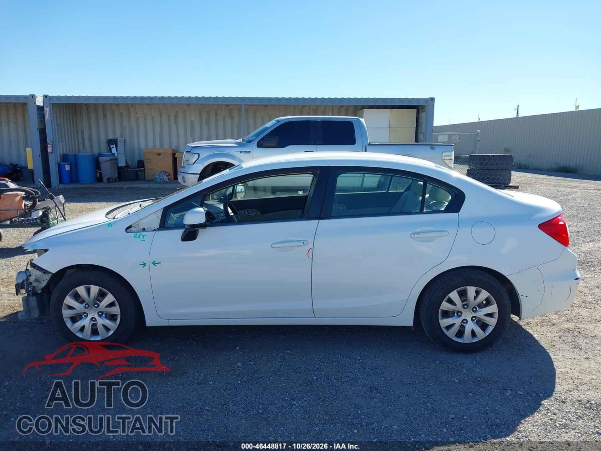 HONDA CIVIC 2012 - 19XFB2F53CE384659