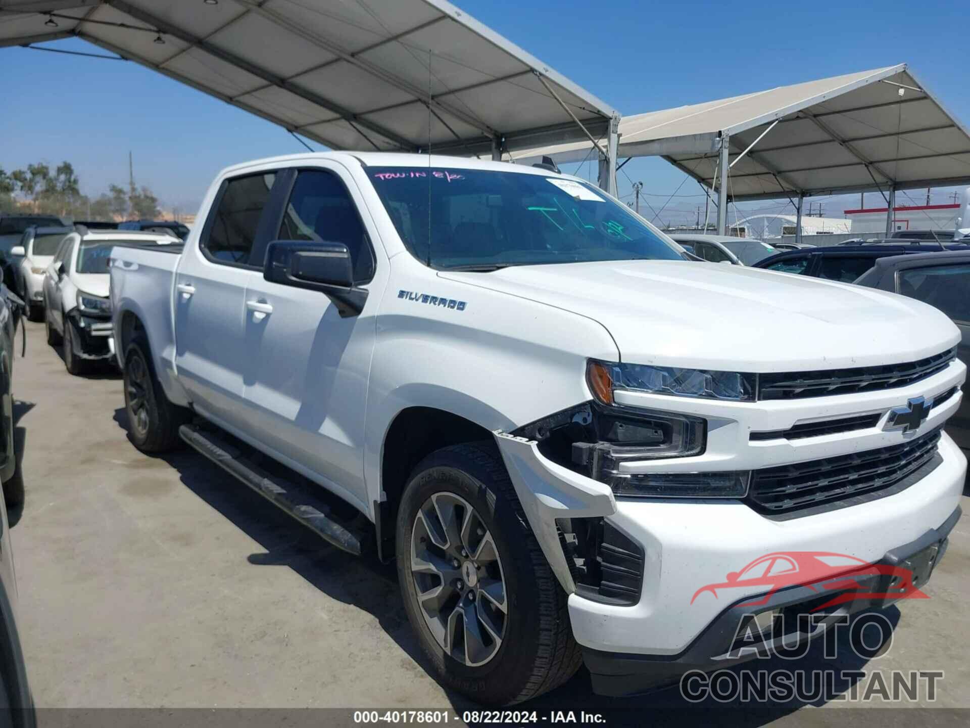 CHEVROLET SILVERADO 1500 2020 - 1GCPWDED2LZ355350
