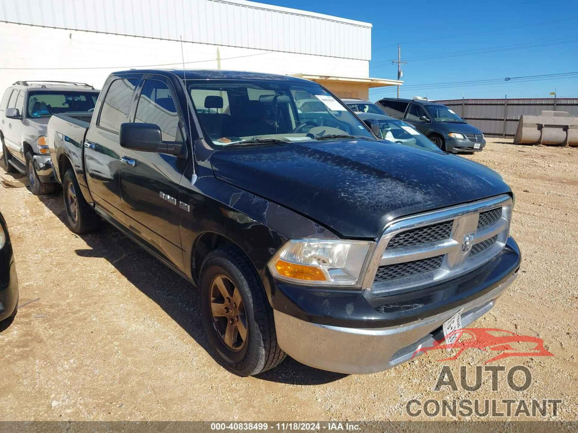 DODGE RAM 1500 2009 - 1D3HB13T09S770930