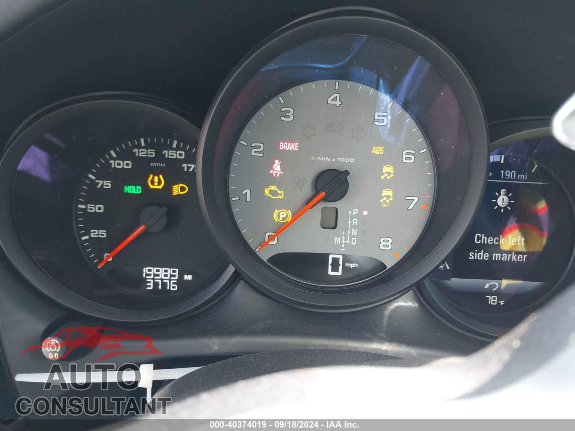 PORSCHE MACAN 2020 - WP1AB2A54LLB32720