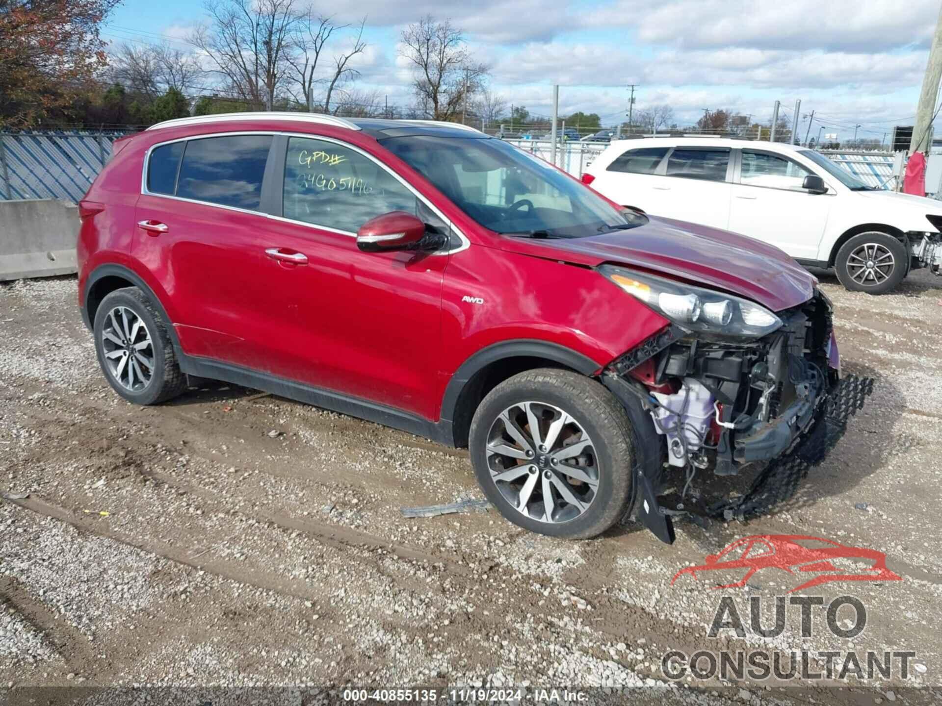 KIA SPORTAGE 2017 - KNDPNCAC7H7248906