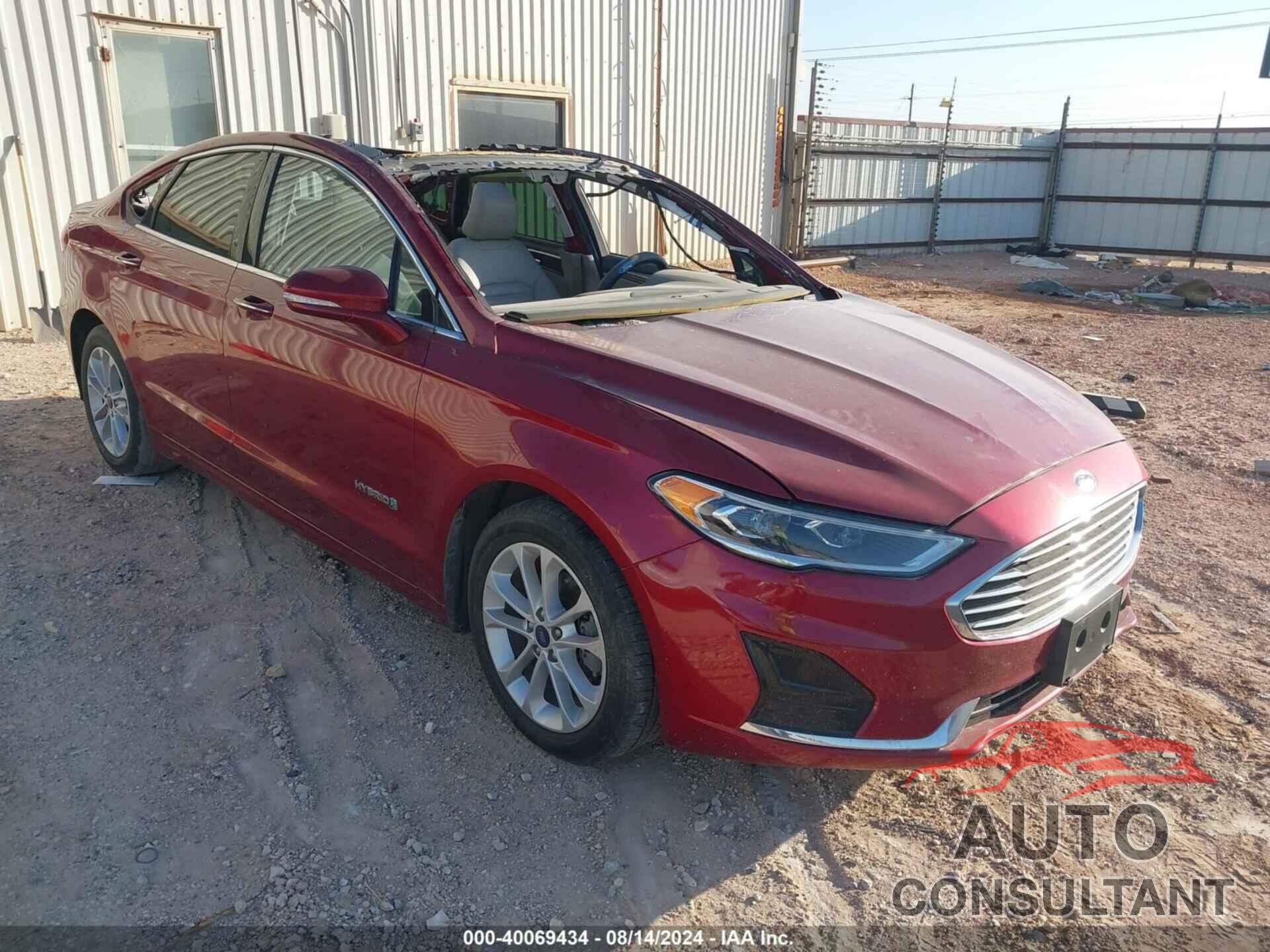 FORD FUSION HYBRID 2019 - 3FA6P0MU6KR235952